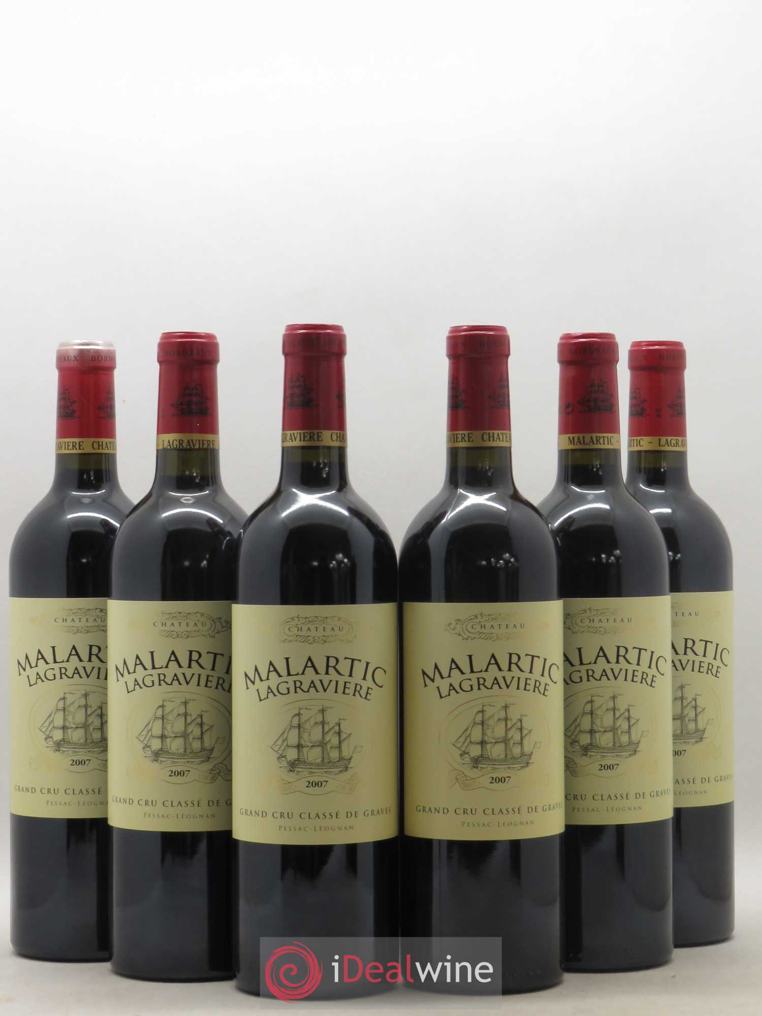 Château Malartic-Lagravière Cru Classé de Graves 2007 - Lot de 6 bouteilles - 0