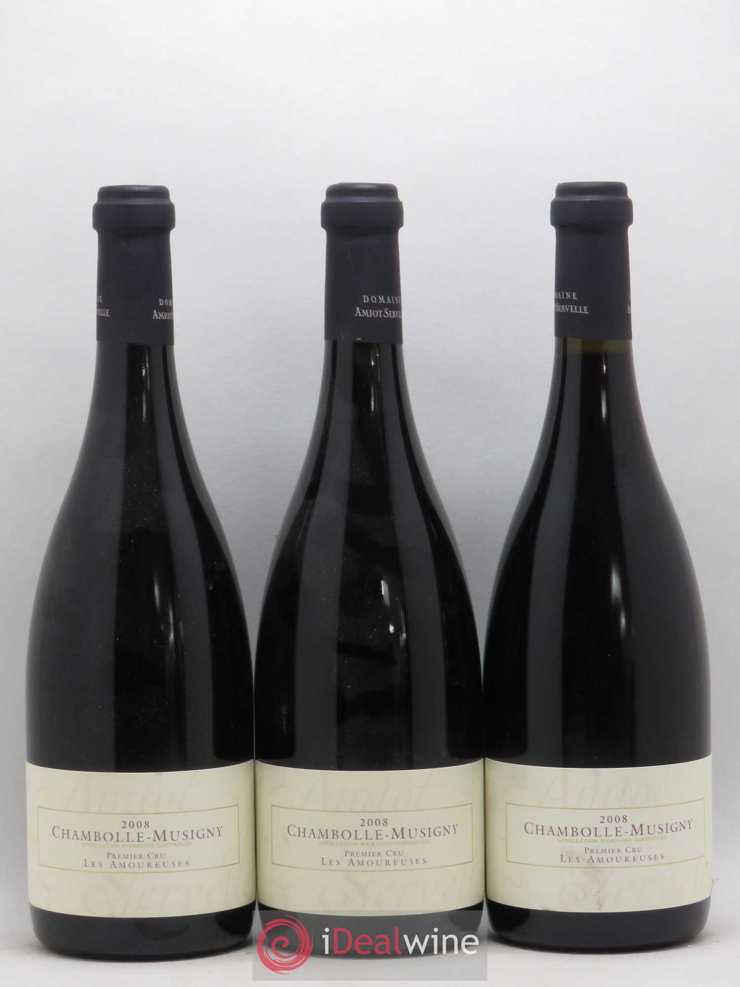 Chambolle-Musigny 1er Cru Les Amoureuses Amiot-Servelle 2008 - Lot de 3 bouteilles - 0