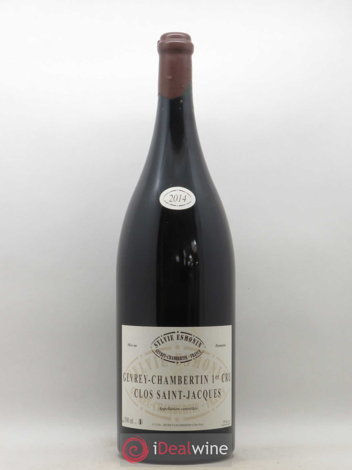 Gevrey-Chambertin 1er Cru Clos Saint Jacques Sylvie Esmonin 2014 - Lot de 1 double magnum - 0