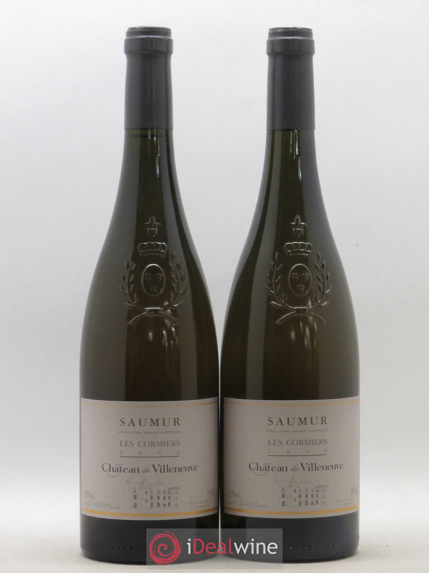 Saumur Les Cormiers Château de Villeneuve 2000 - Lot de 2 bouteilles - 0