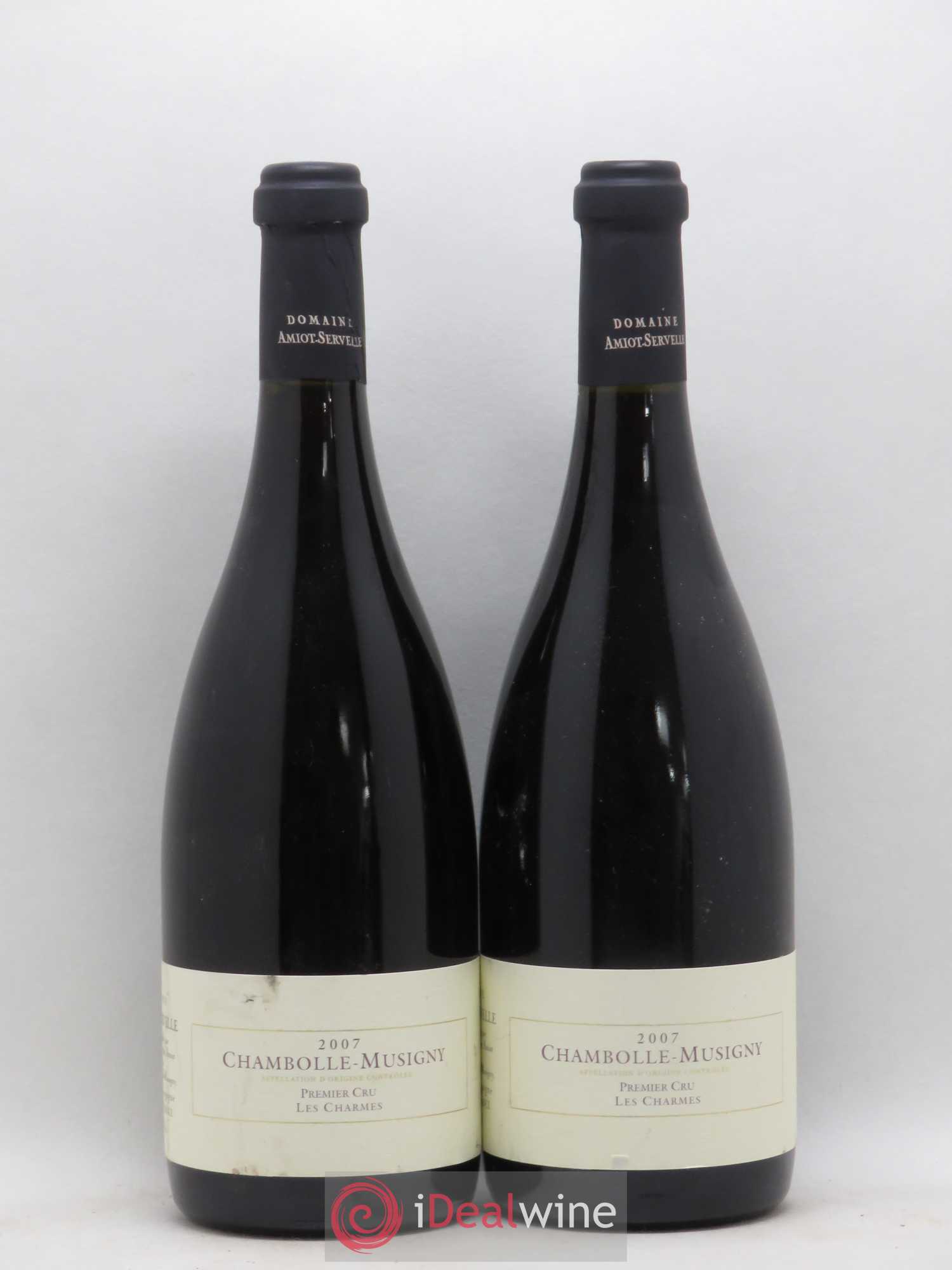 Chambolle-Musigny 1er Cru Les Charmes Amiot-Servelle 2007 - Lot de 2 bouteilles - 0