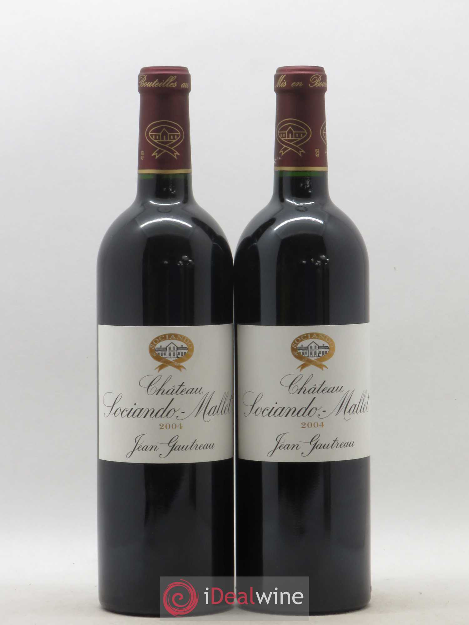 Château Sociando Mallet 2004 - Lot de 2 bouteilles - 0