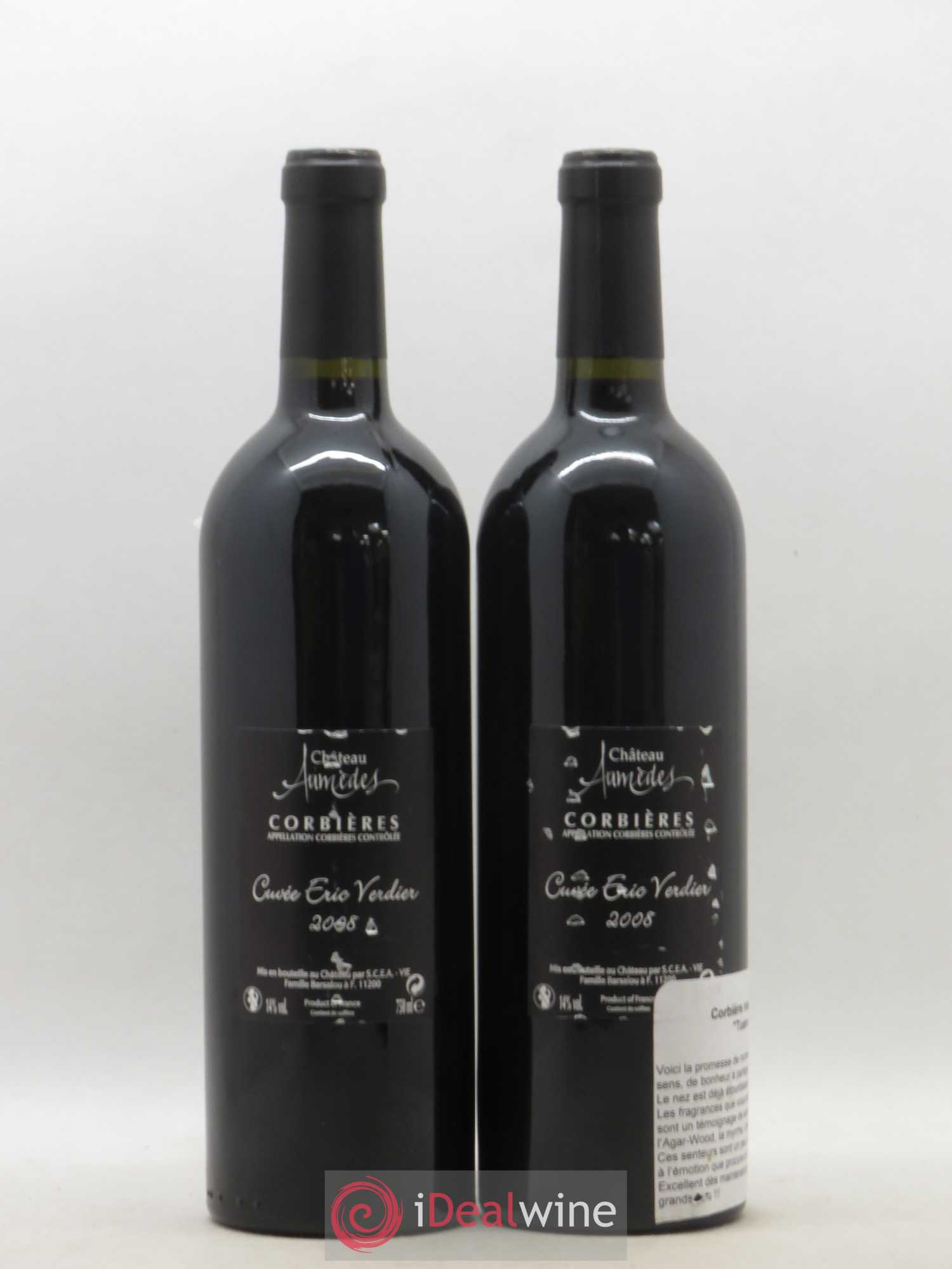 Corbières Aumedes Cuvée Eric Verdier Tuam Adoramus 2008 - Posten von 2 Flaschen - 1