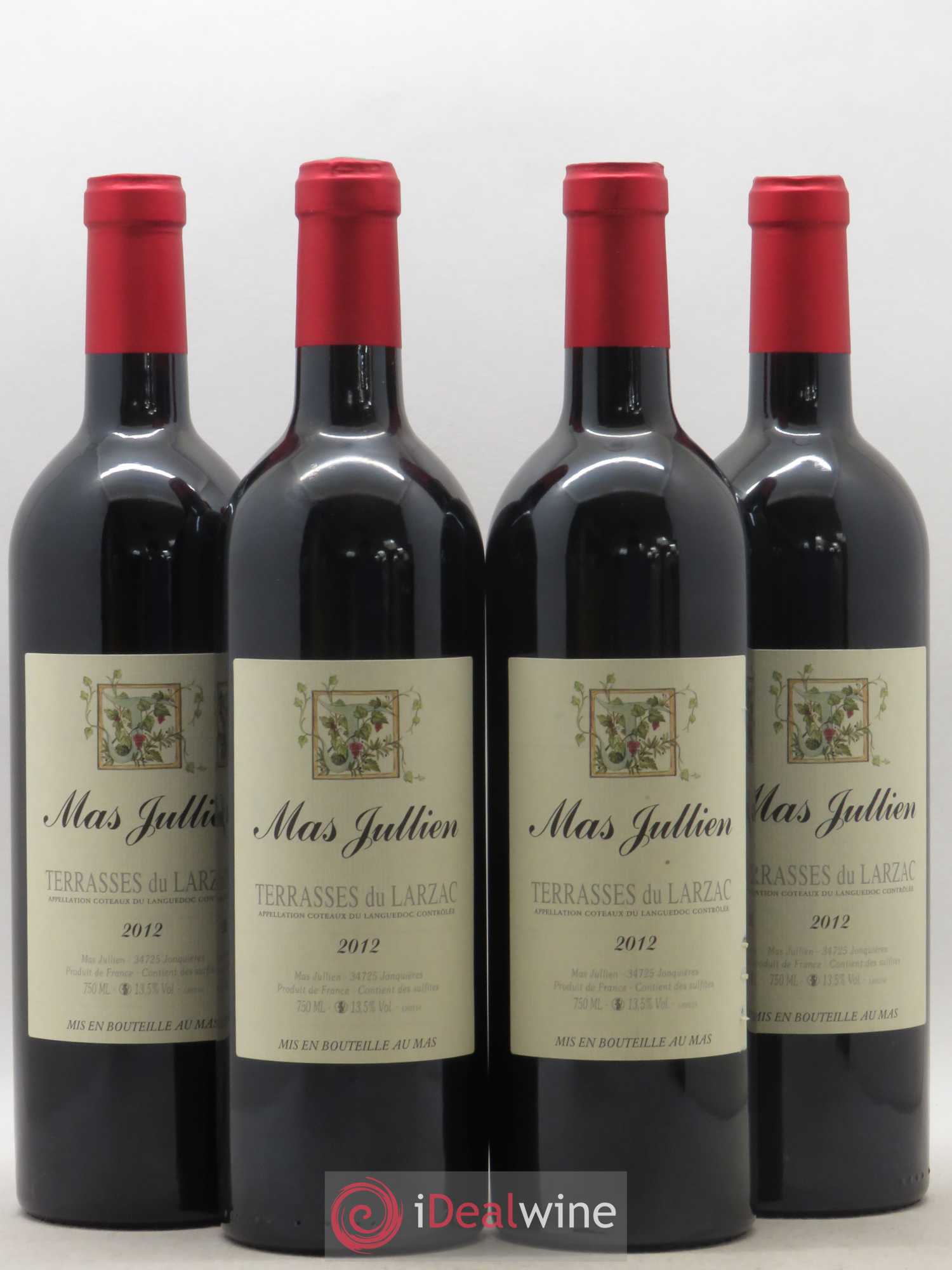 Terrasses du Larzac Mas Jullien Olivier Jullien 2012 - Lot de 4 bouteilles - 0