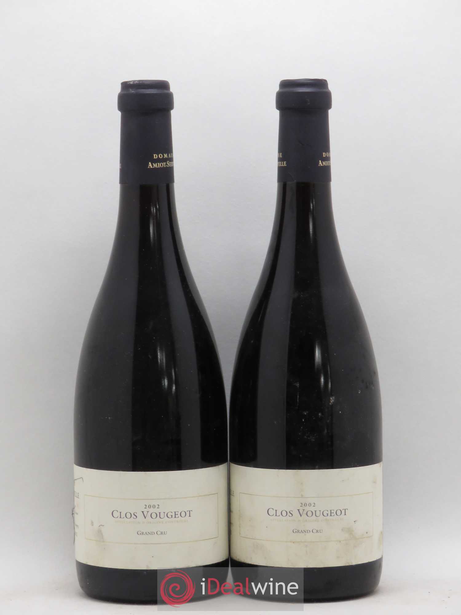 Clos de Vougeot Grand Cru Amiot-Servelle 2002 - Lot de 2 bouteilles - 0