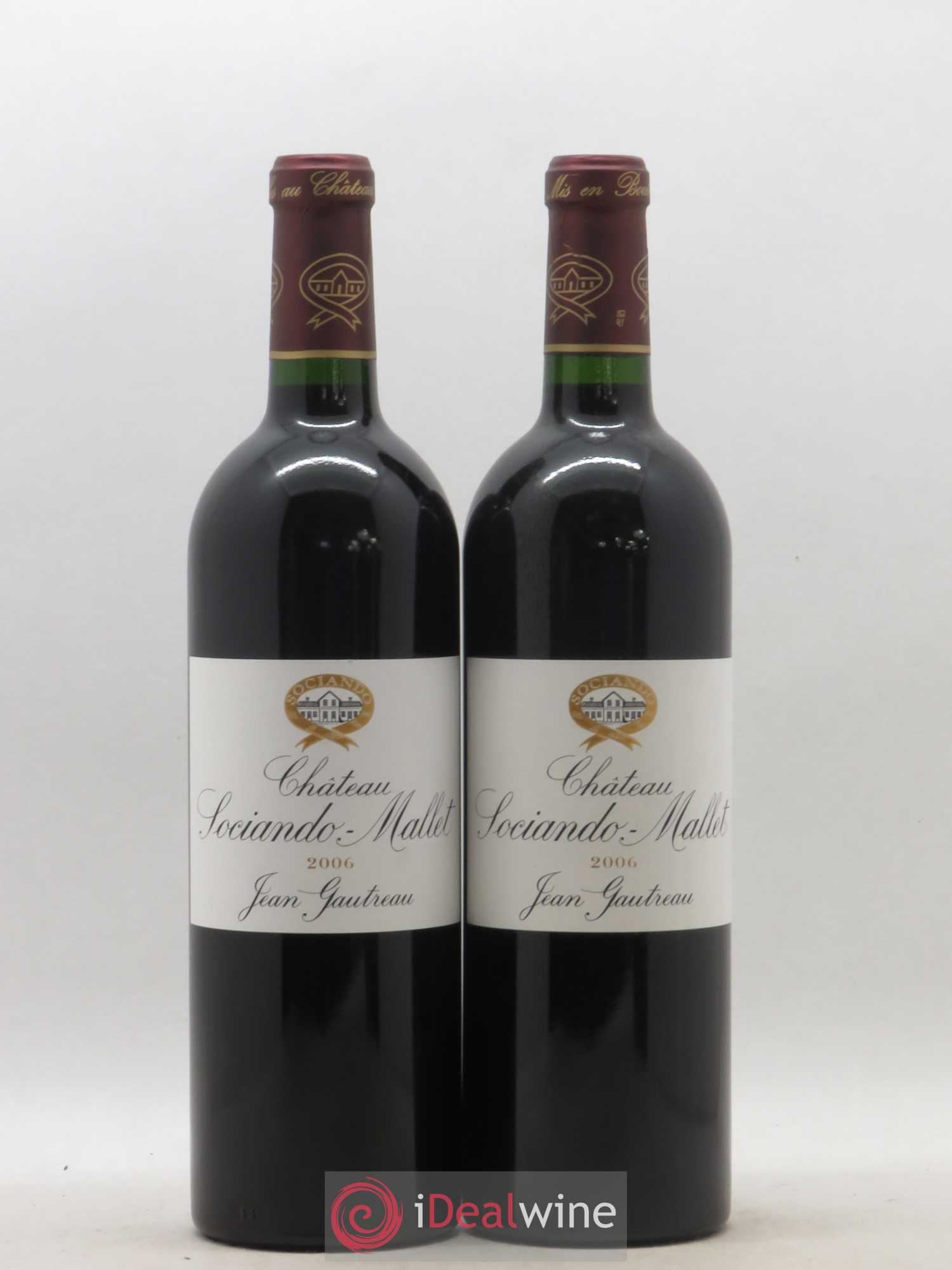 Château Sociando Mallet 2006 - Lot de 2 bouteilles - 0