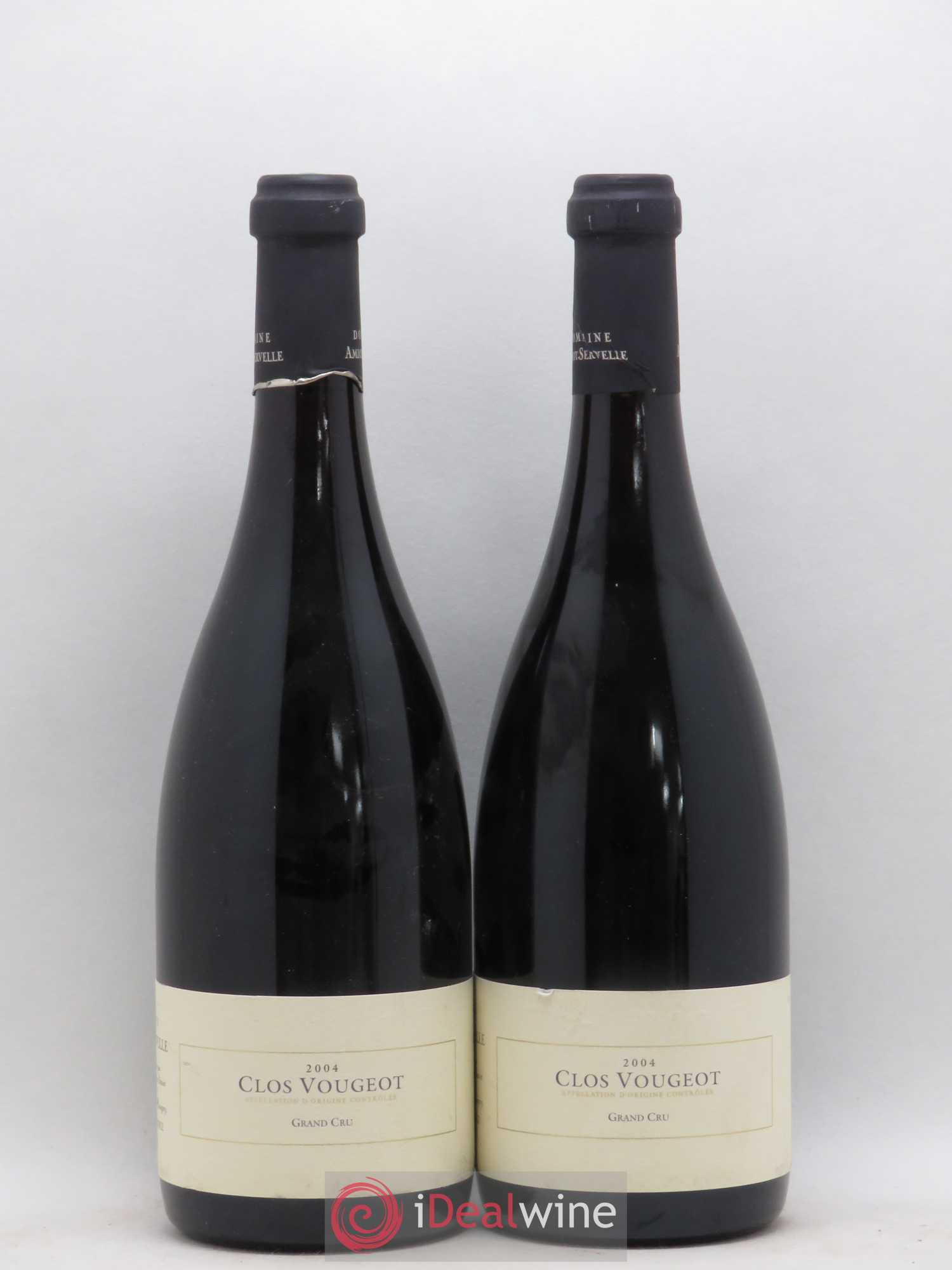 Clos de Vougeot Grand Cru Amiot-Servelle 2004 - Lot de 2 bouteilles - 0