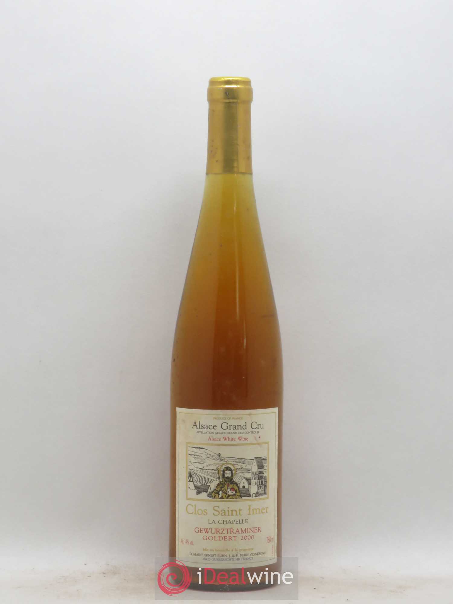 Alsace Gewurztraminer Clos Saint Imer La Chapelle Ernest Burn 2000 - Posten von 1 Flasche - 0