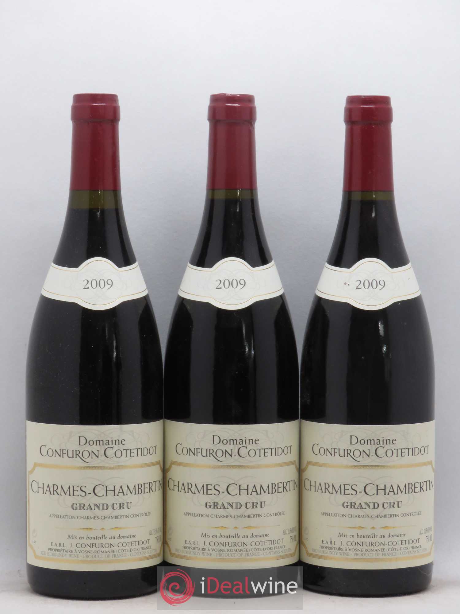 Charmes-Chambertin Grand Cru Confuron-Cotetidot 2009 - Lot de 3 bouteilles - 0