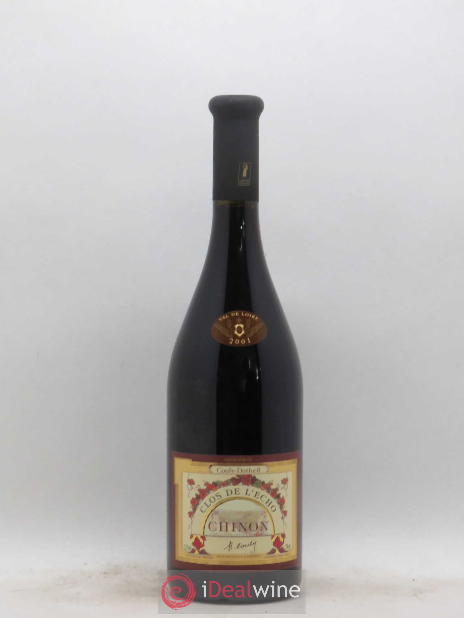 Chinon Clos de l'Echo Couly-Dutheil 2001 - Lot de 1 bouteille - 0