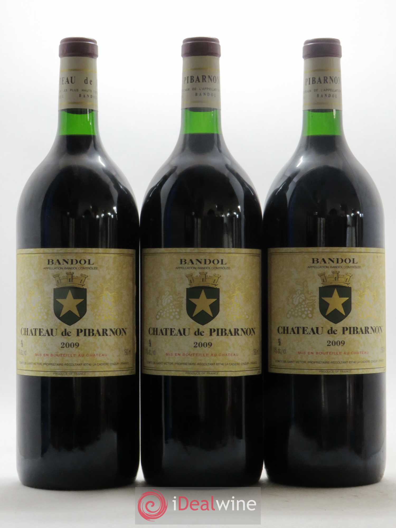 Bandol Château de Pibarnon Comte de Saint-Victor 2009 - Lot de 3 magnums - 0