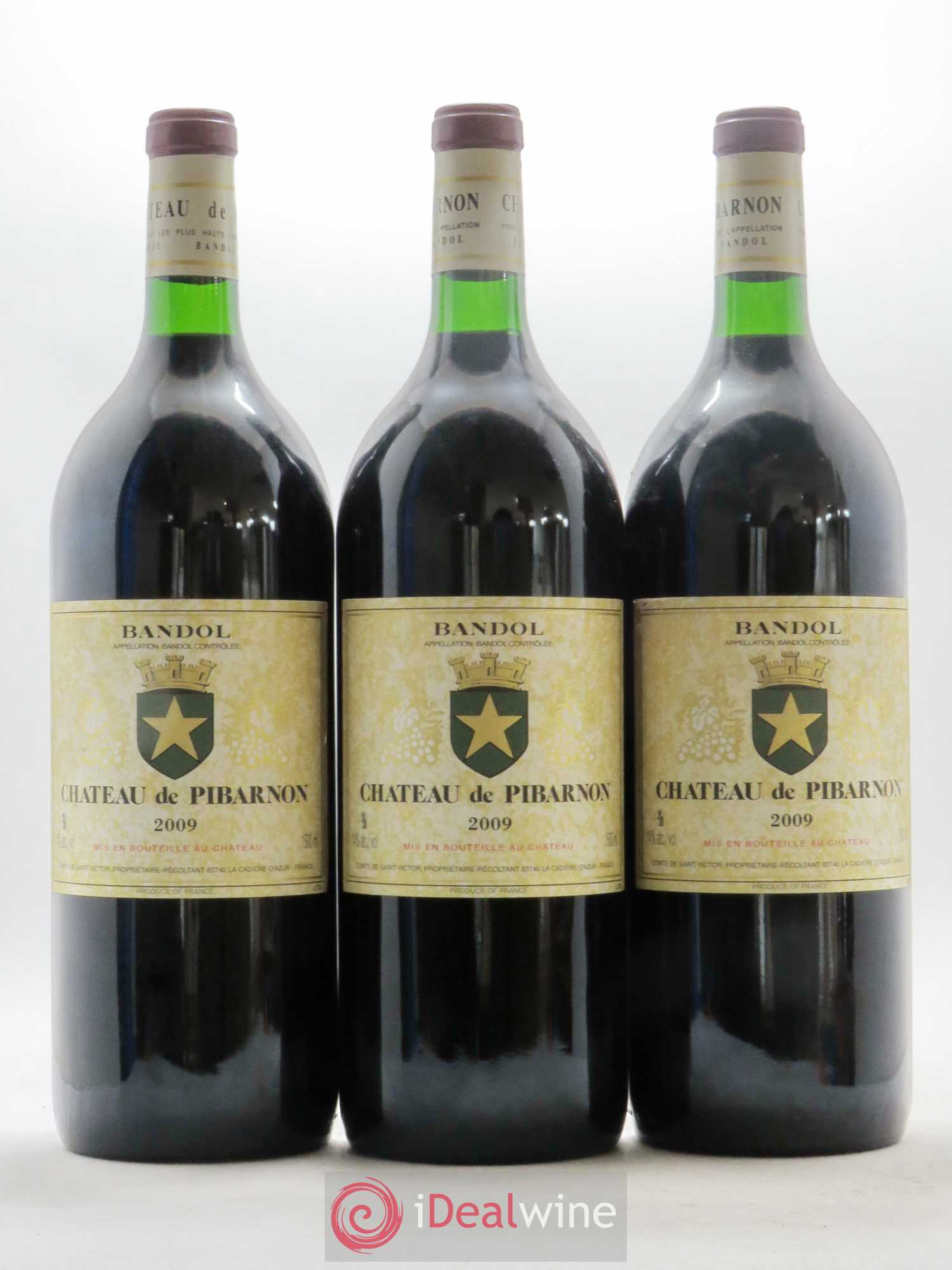 Bandol Château de Pibarnon Comte de Saint-Victor 2009 - Lot de 3 magnums - 0