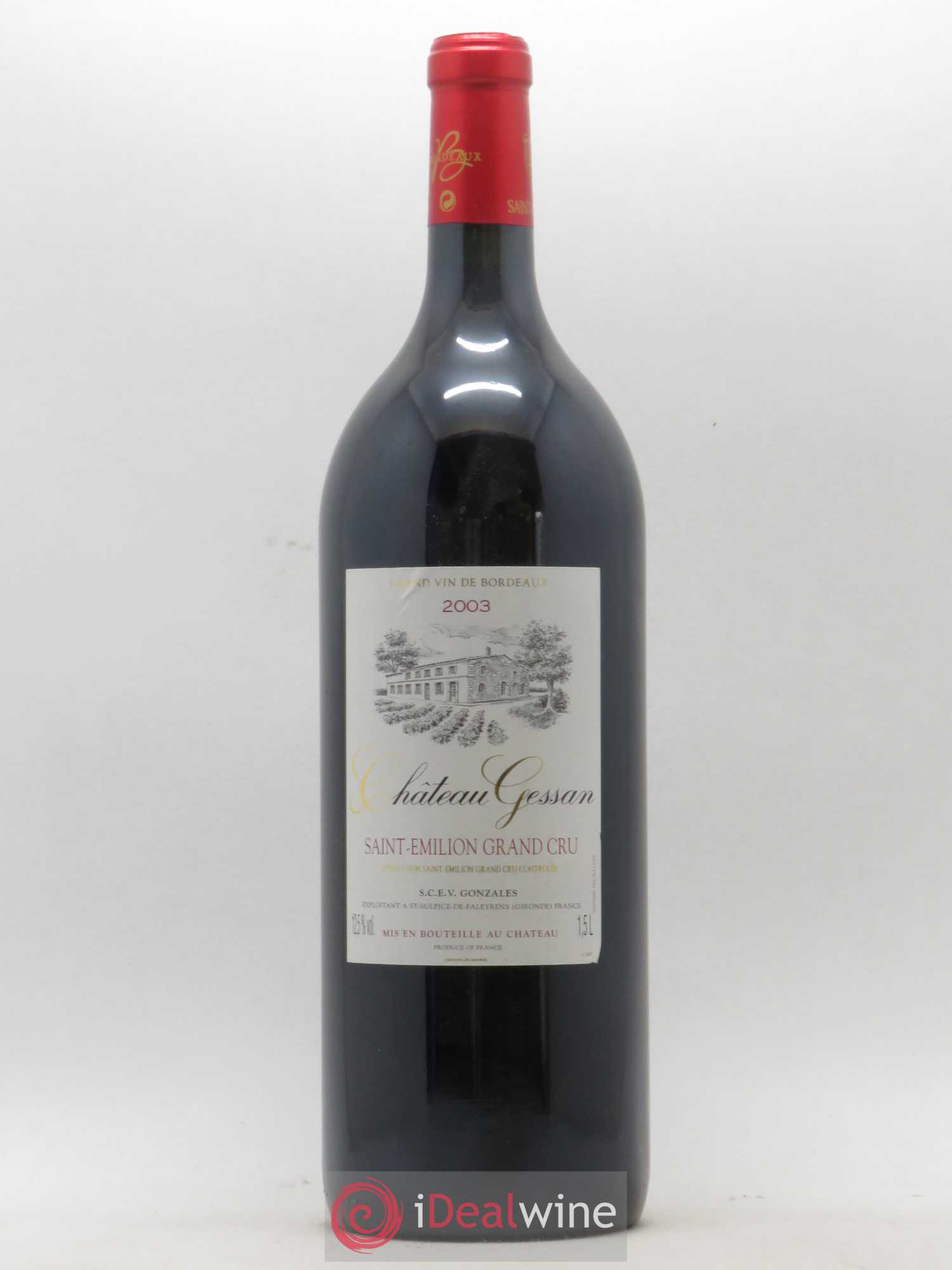 Saint-Émilion Château Gessan 2003 - Posten von 1 Magnum - 0