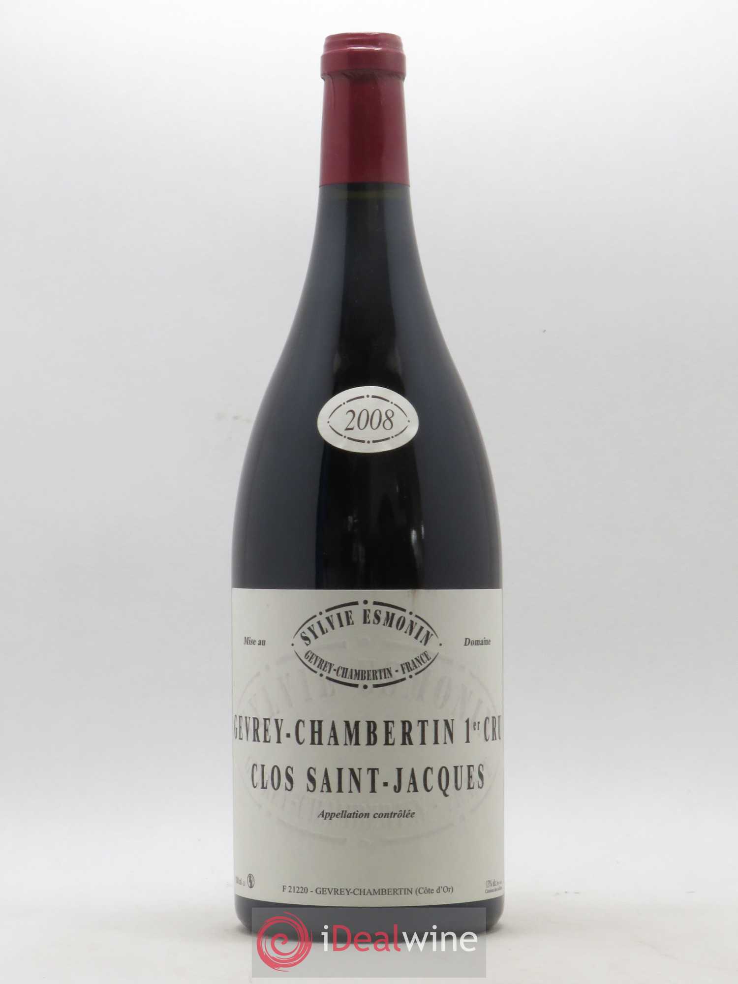 Gevrey-Chambertin 1er Cru Clos Saint Jacques Sylvie Esmonin 2008 - Lot de 1 magnum - 0