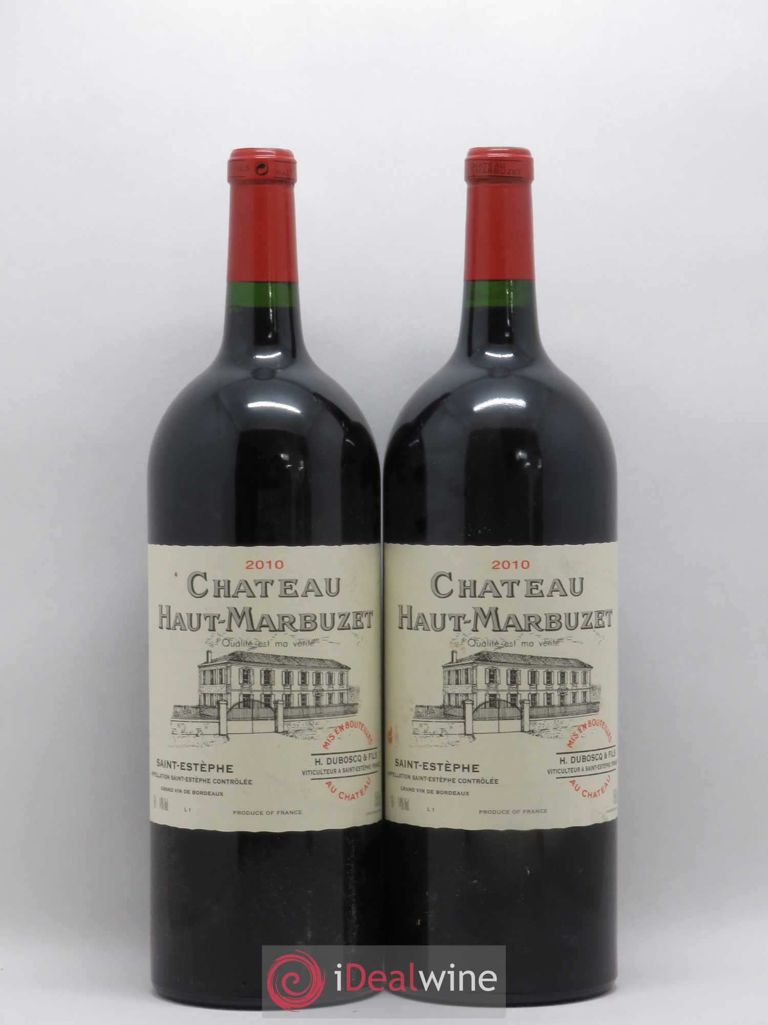 Château Haut Marbuzet 2010 - Lot de 2 magnums - 0