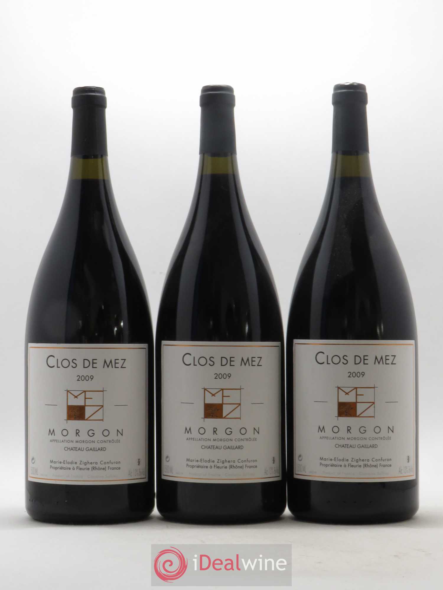 Morgon Domaine Clos de Mez Château Gaillard 2009 - Posten von 3 Magnum - 0