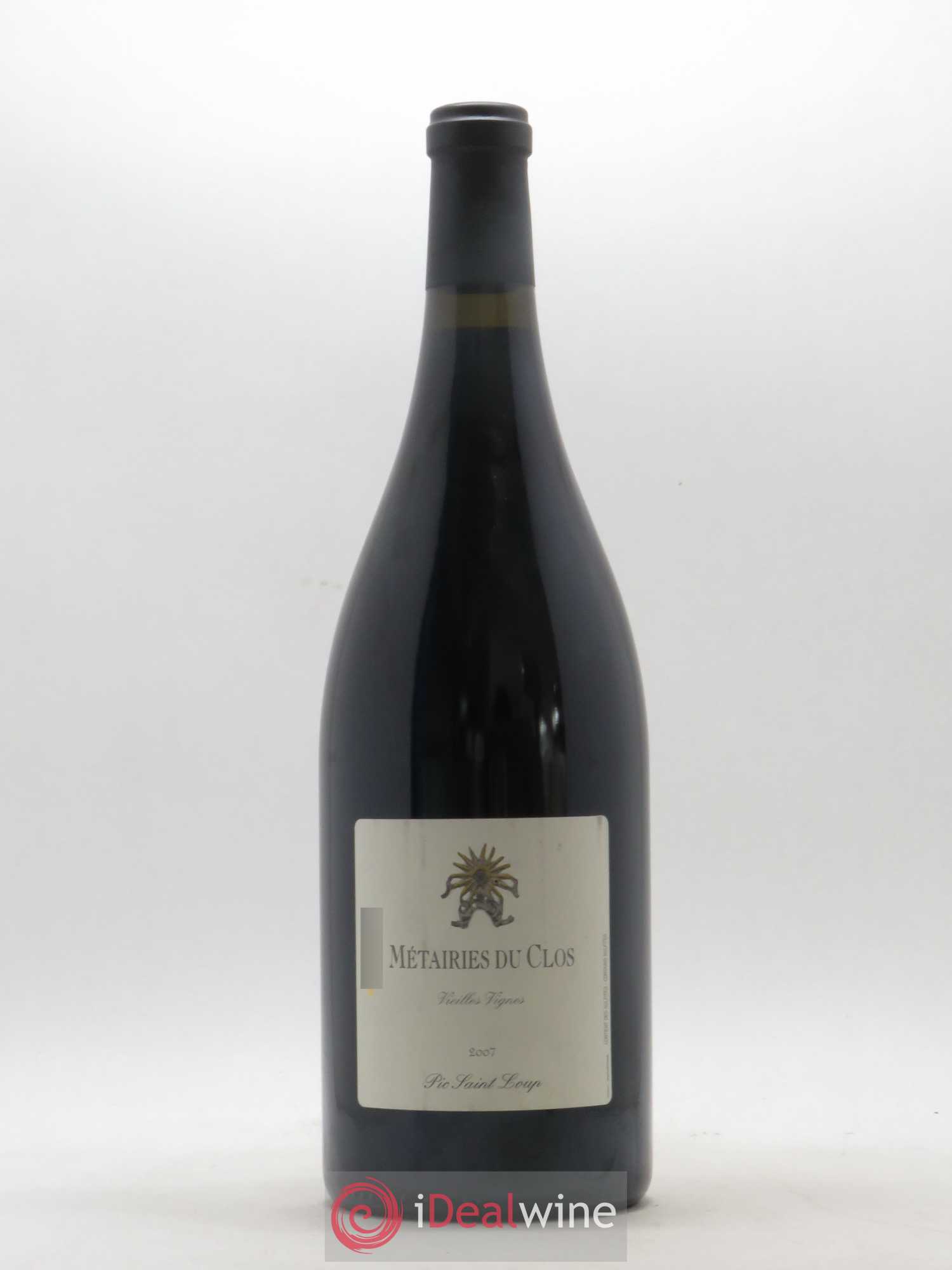 Pic Saint-Loup Les Métairies du Clos Vieilles Vignes Christophe Peyrus et Françoise Julien 2007 - Lot de 1 magnum - 0