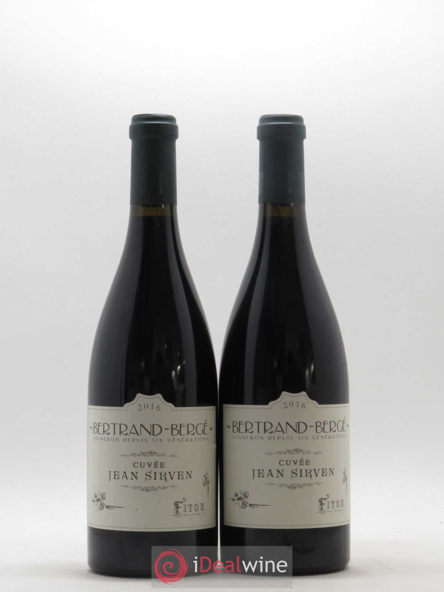 Fitou Cuvée Jean Sirven Bertrand Berge 2016 - Posten von 2 Flaschen - 0