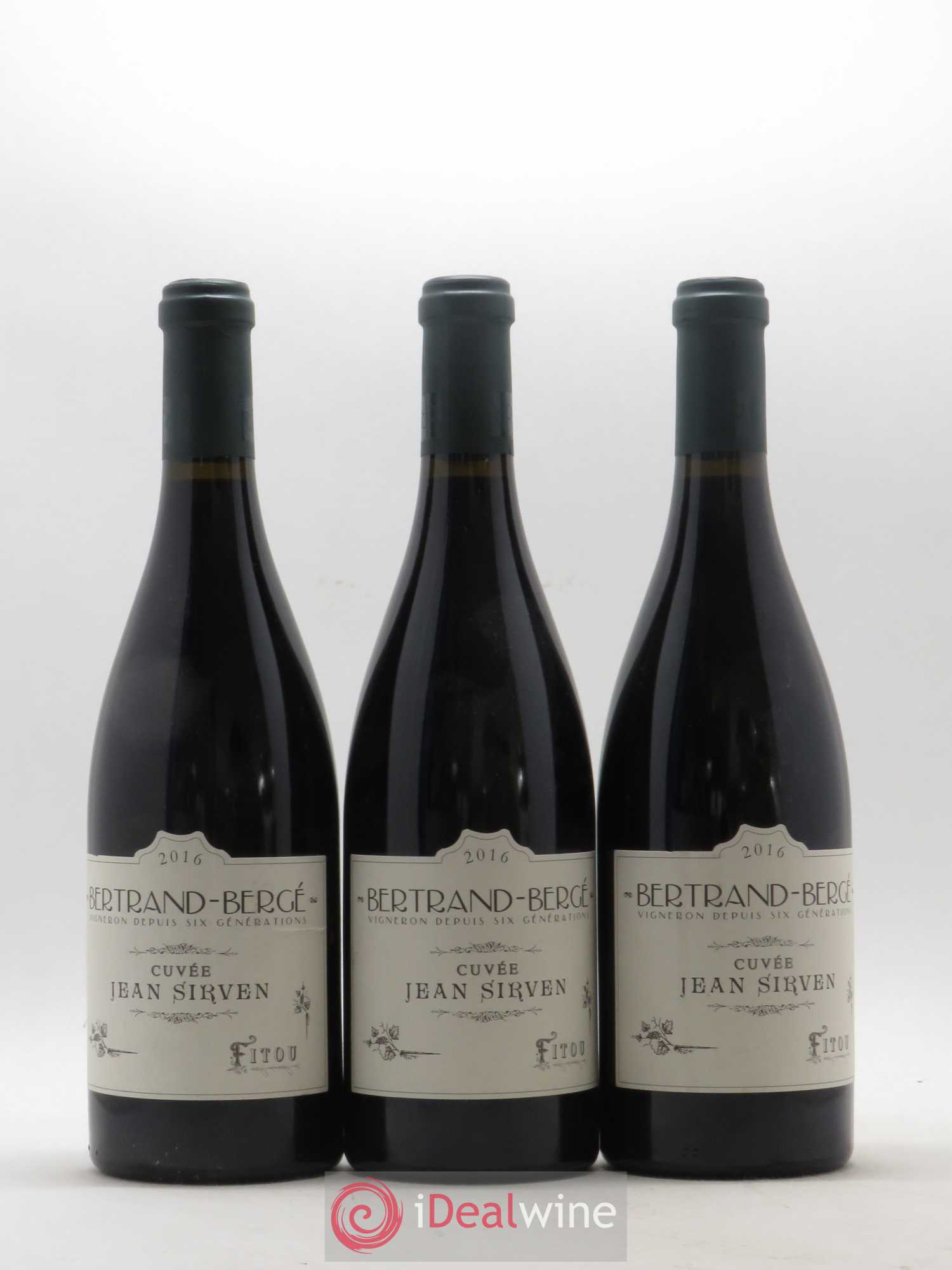 Fitou Cuvée Jean Sirven Bertrand Berge 2016 - Posten von 3 Flaschen - 0