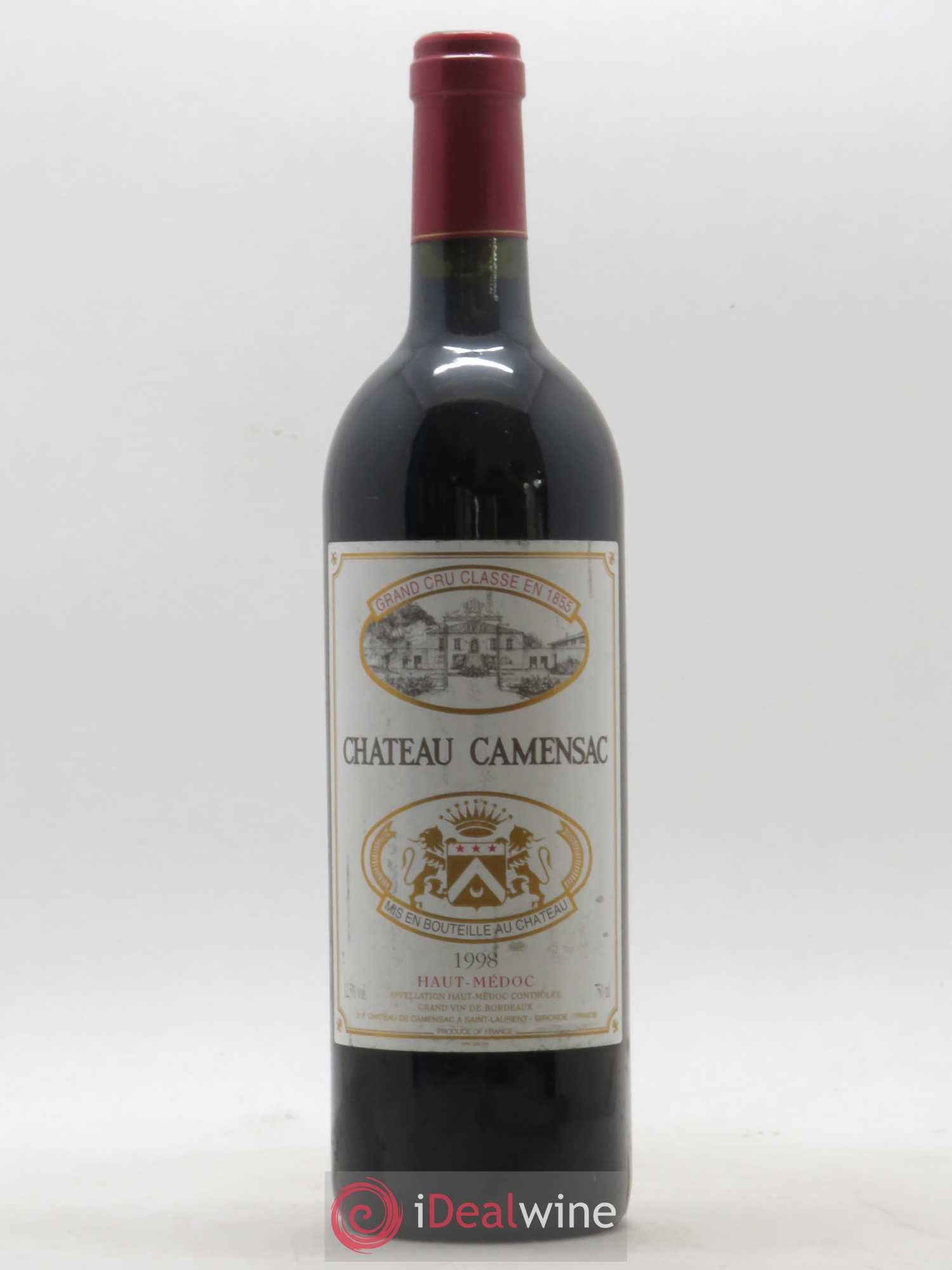 Château Camensac 5ème Grand Cru Classé 1998 - Lot de 1 bouteille - 0