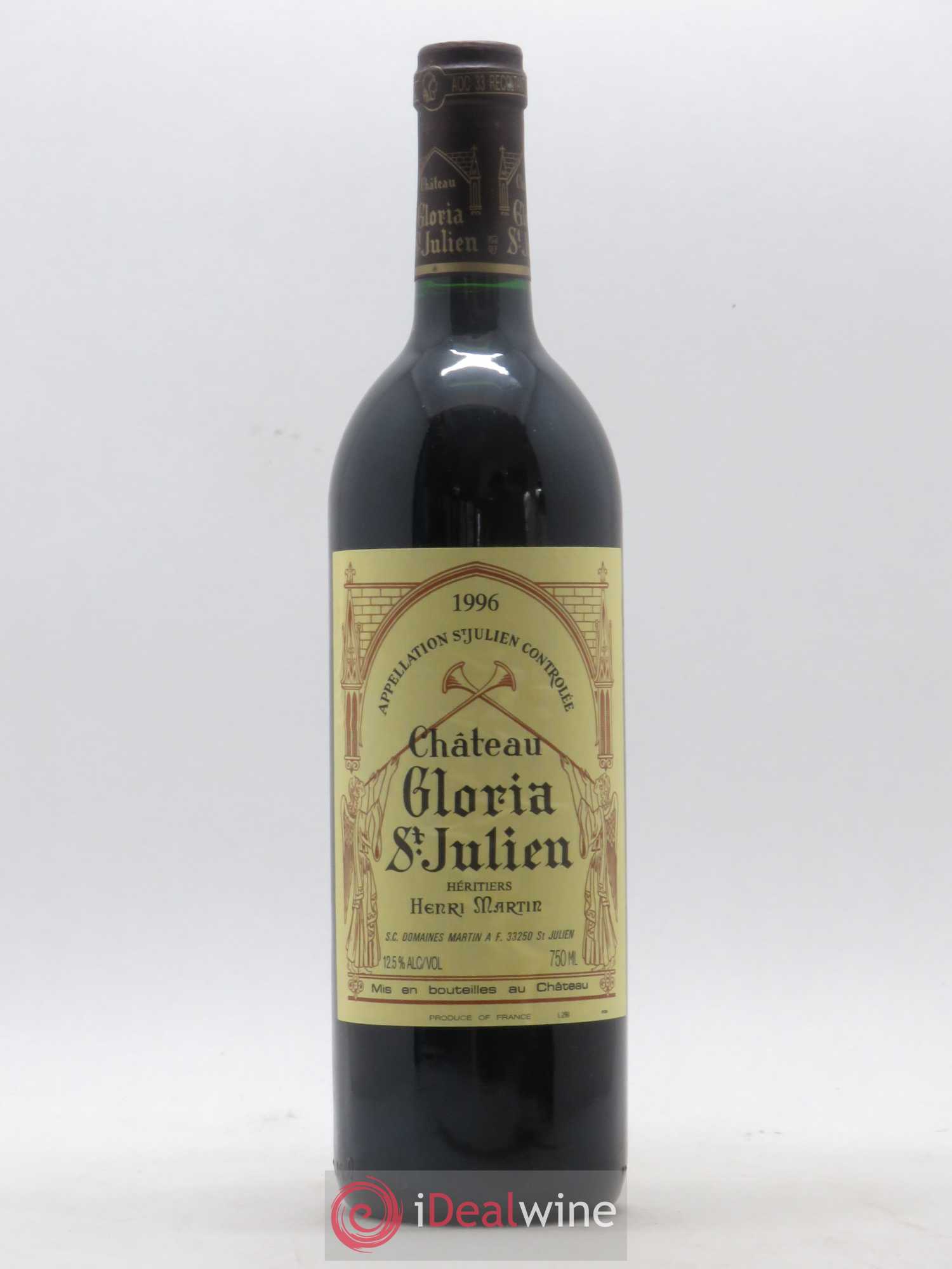 Château Gloria 1996 - Lot de 1 bouteille - 0