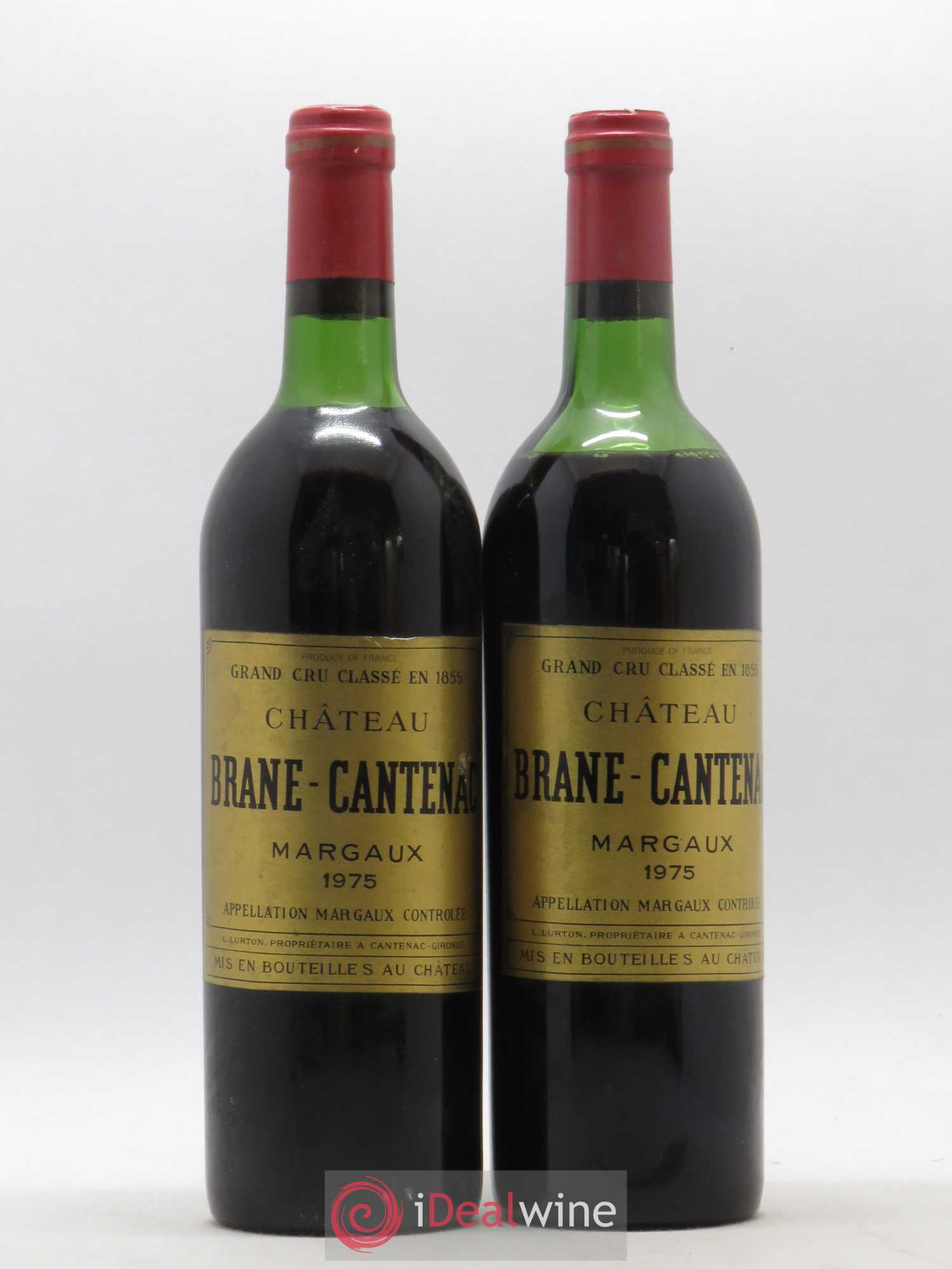 Château Brane Cantenac 2ème Grand Cru Classé 1975 - Lot de 2 bouteilles - 0