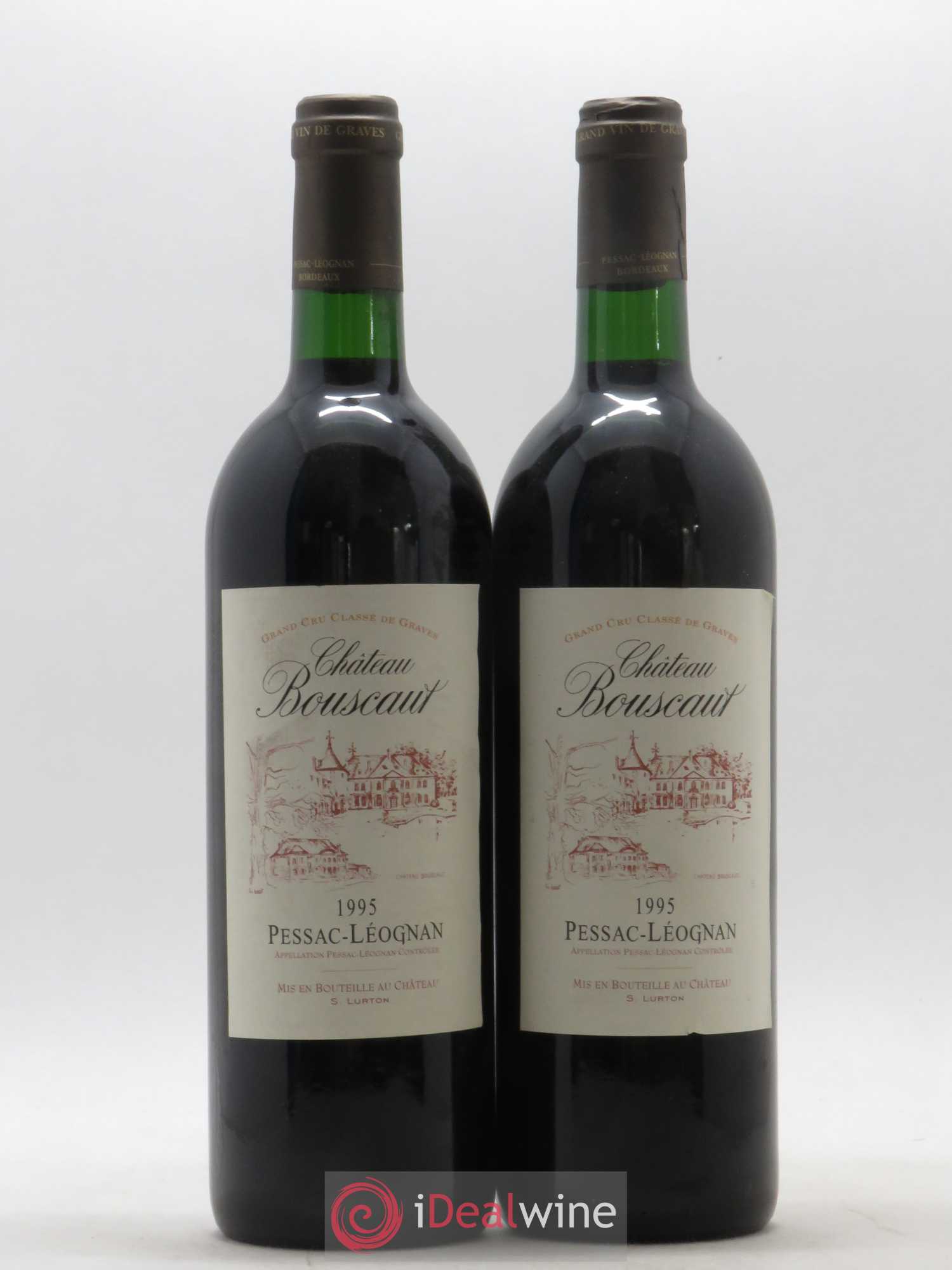 Château Bouscaut Cru Classé de Graves 1995 - Lot de 2 bouteilles - 0