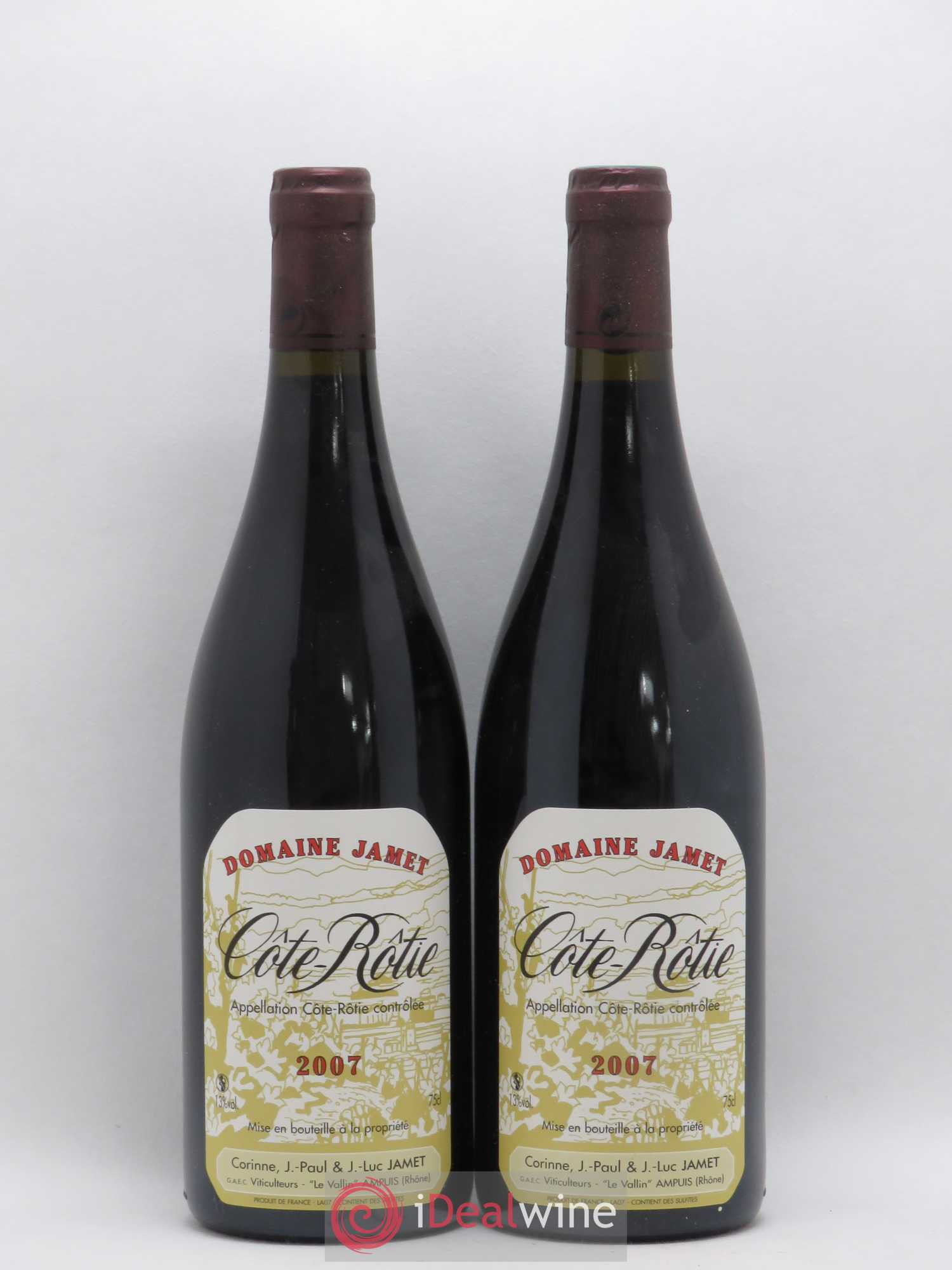 Côte-Rôtie Jamet (Domaine) 2007 - Lot de 2 bouteilles - 0
