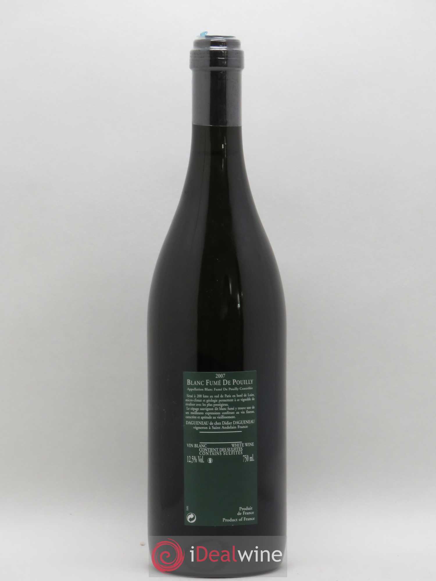 Vin de France (anciennement Pouilly-Fumé) Silex Dagueneau (Domaine Didier - Louis-Benjamin) 2007 - Lot de 1 bouteille - 1