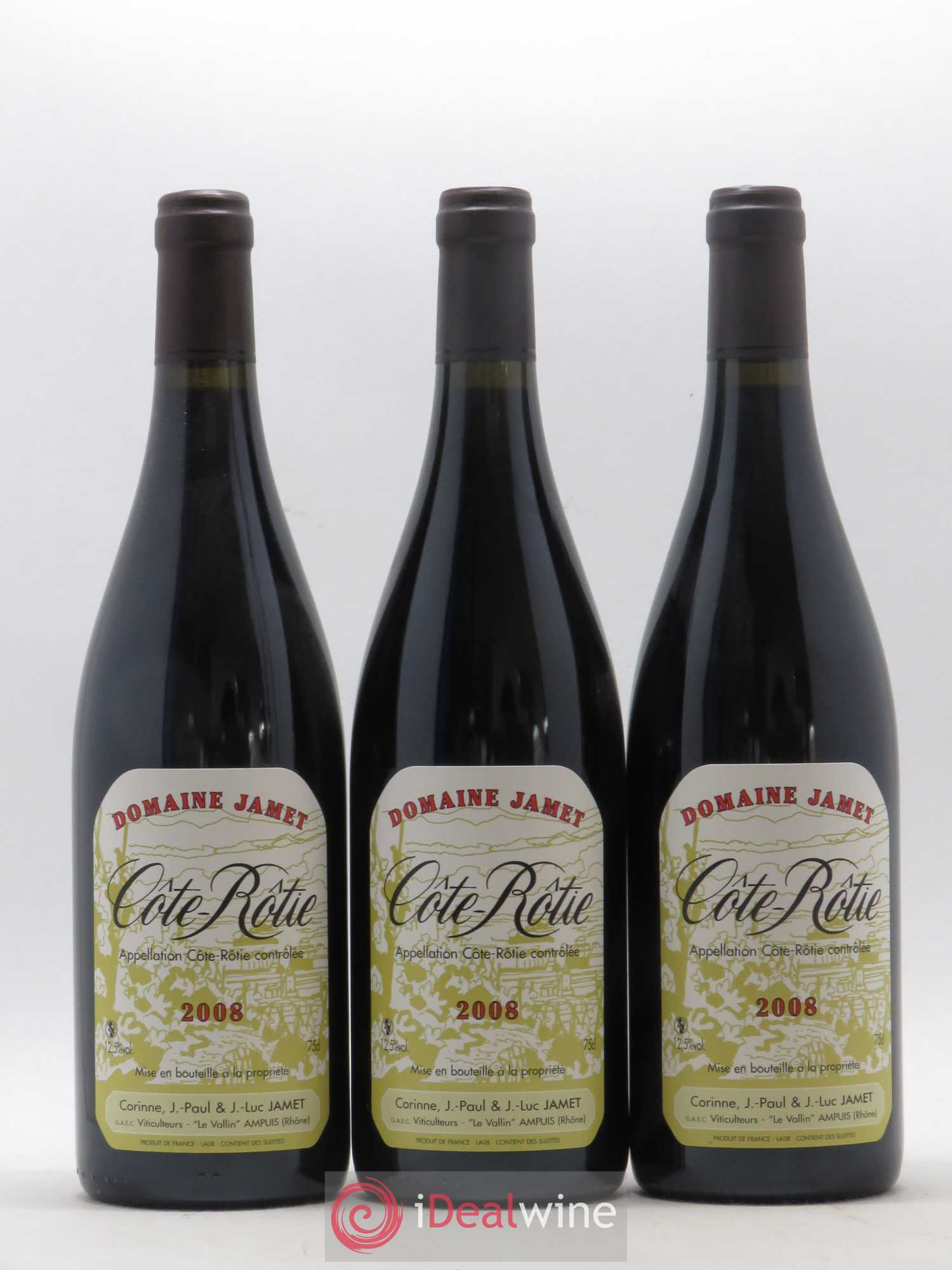Côte-Rôtie Jamet (Domaine) 2008 - Lot de 3 bouteilles - 0