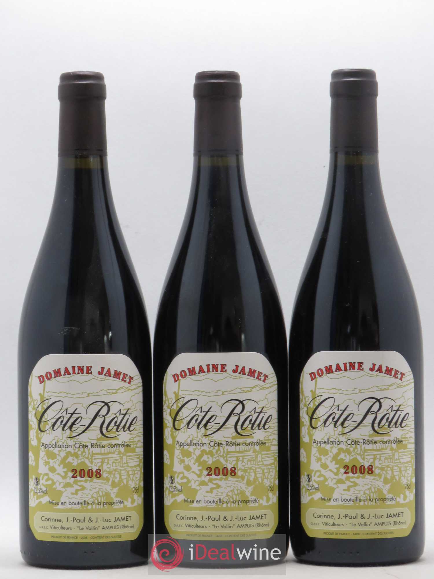 Côte-Rôtie Jamet (Domaine) 2008 - Lot de 3 bouteilles - 0