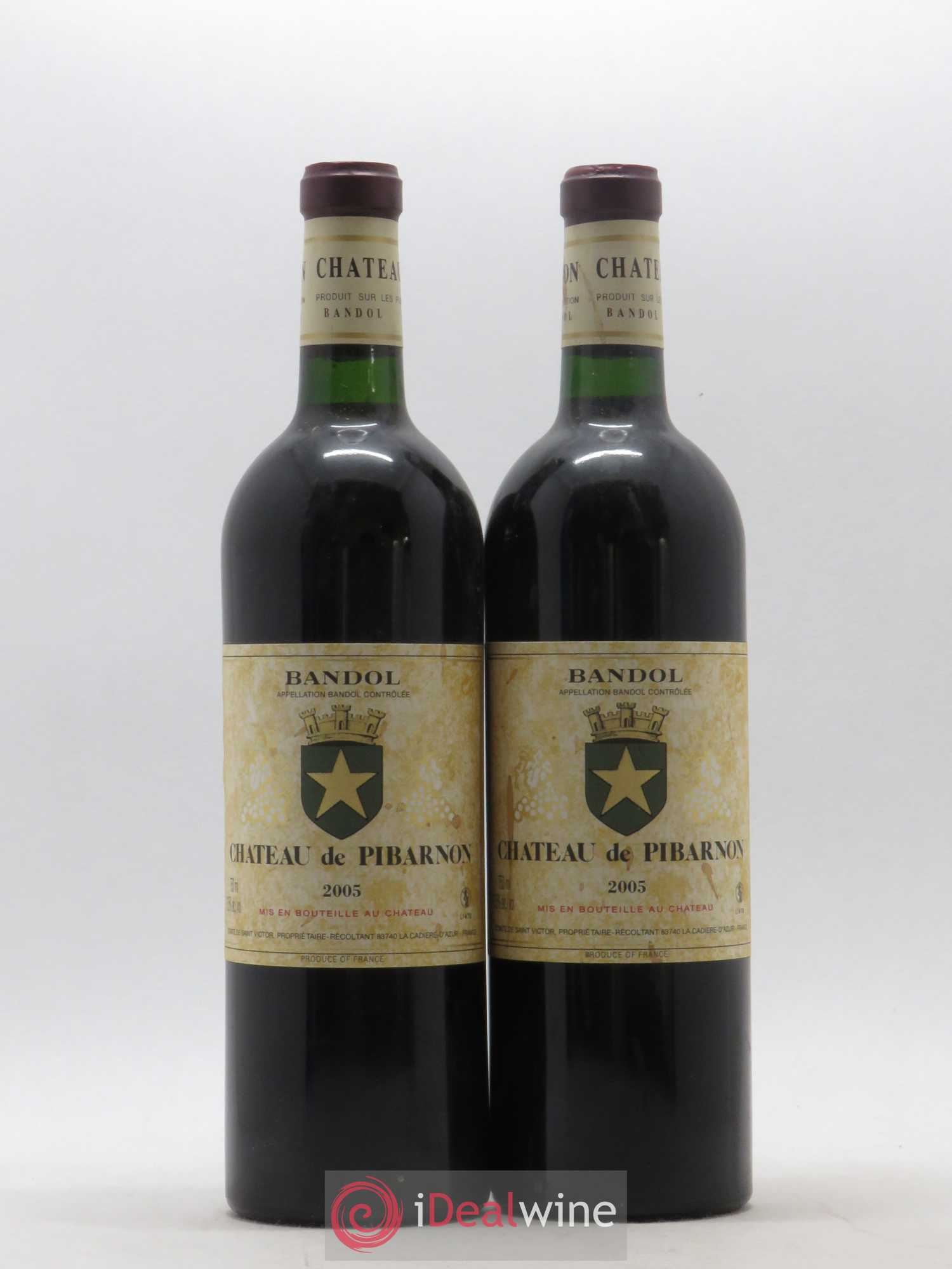 Bandol Château de Pibarnon Comte de Saint-Victor 2005 - Lot de 2 bouteilles - 0