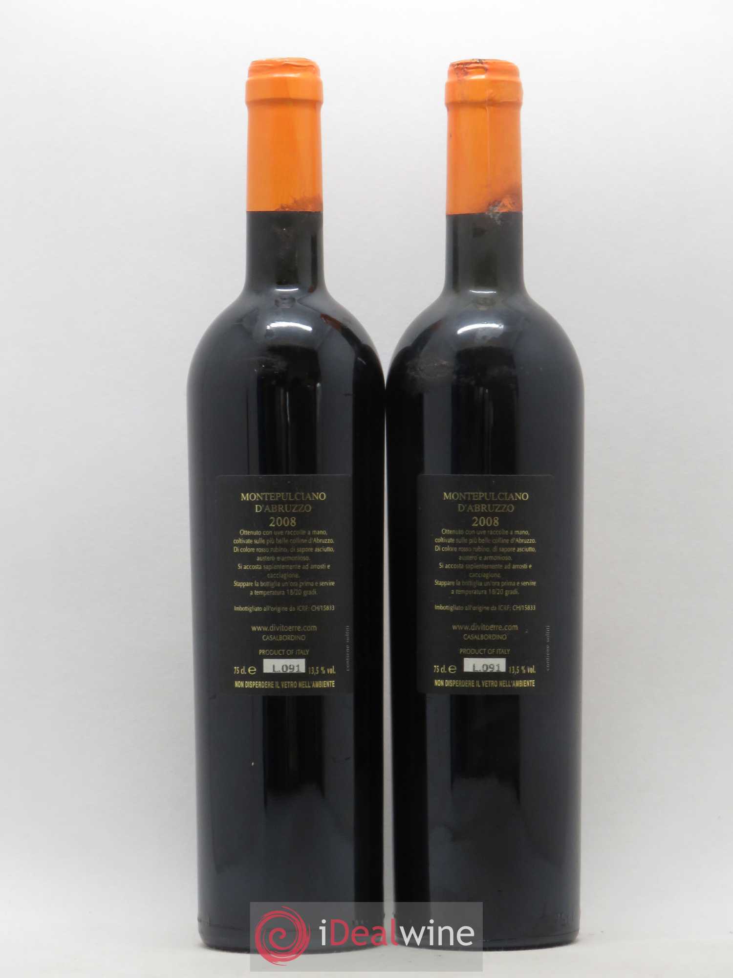 Montepulciano d'Abruzzo Domaine Pantarei 2008 - Posten von 2 Flaschen - 1