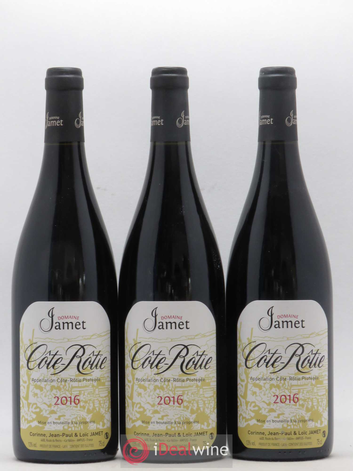 Côte-Rôtie Jamet (Domaine) 2016 - Lot de 3 bouteilles - 0