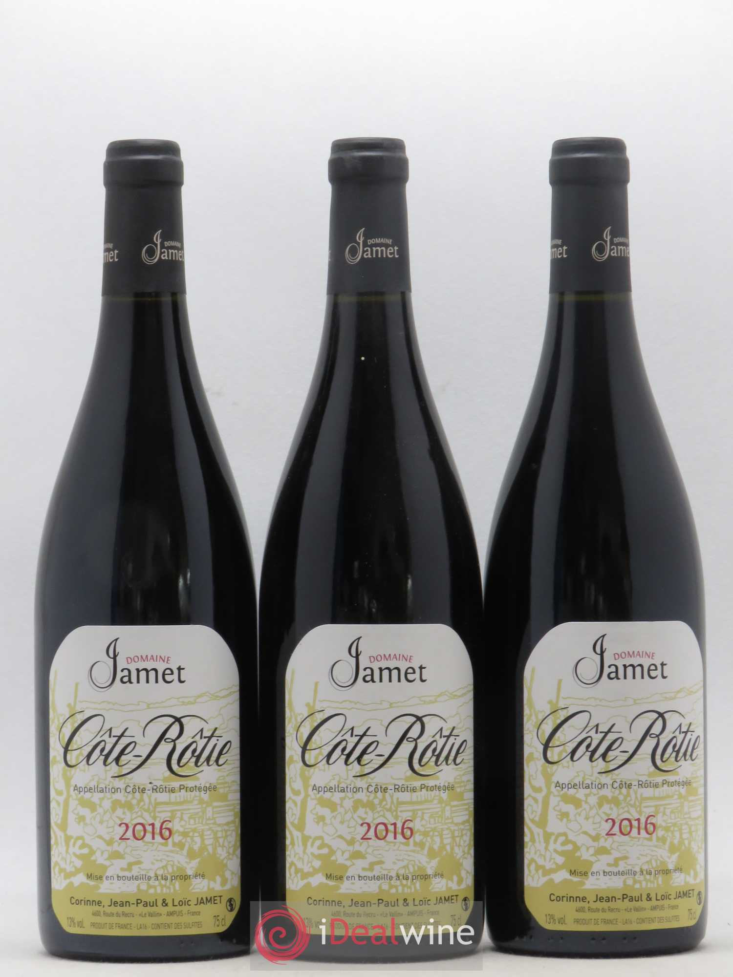 Côte-Rôtie Jamet (Domaine) 2016 - Lot de 3 bouteilles - 0