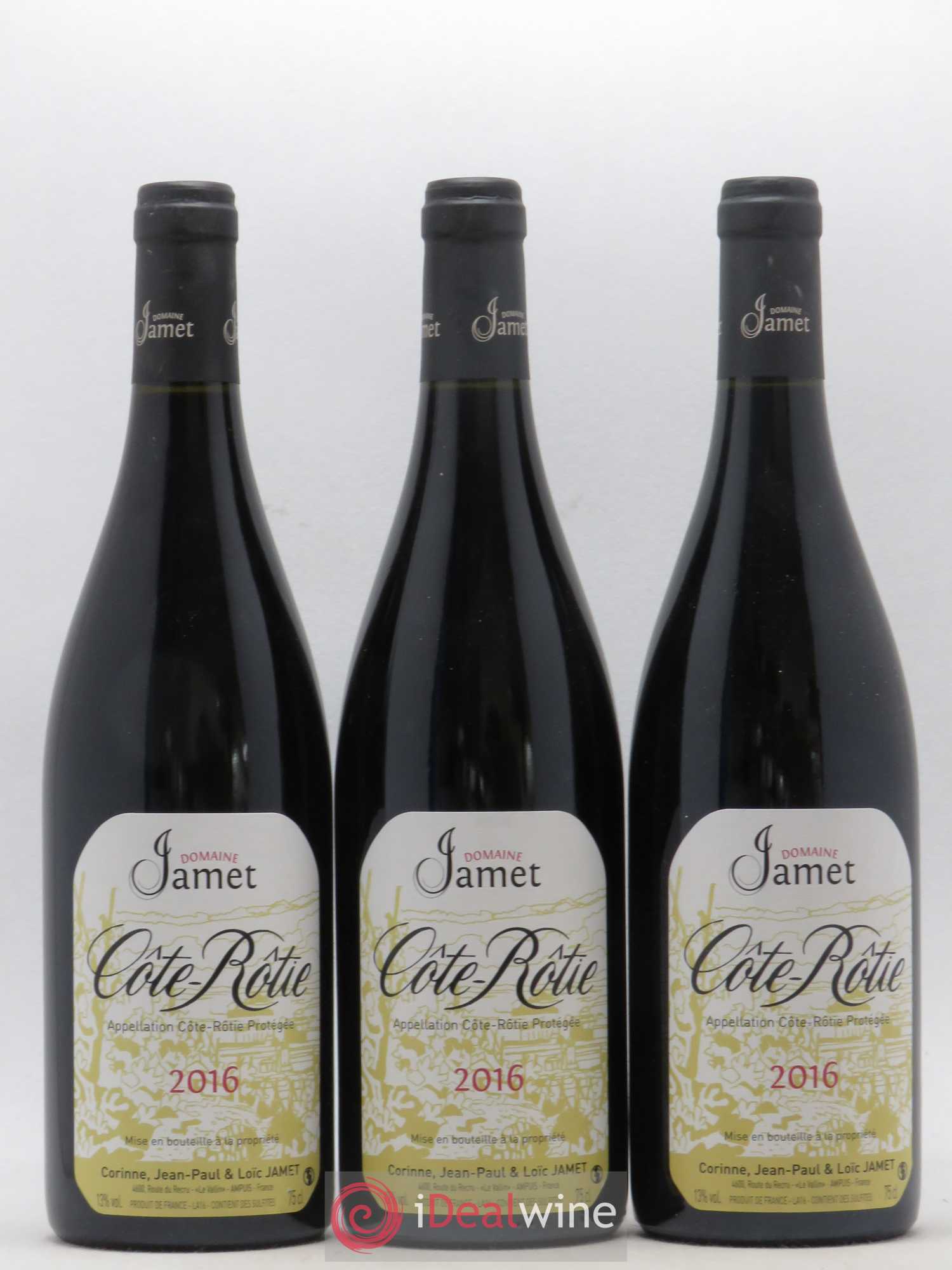 Côte-Rôtie Jamet (Domaine) 2016 - Lot de 3 bouteilles - 0