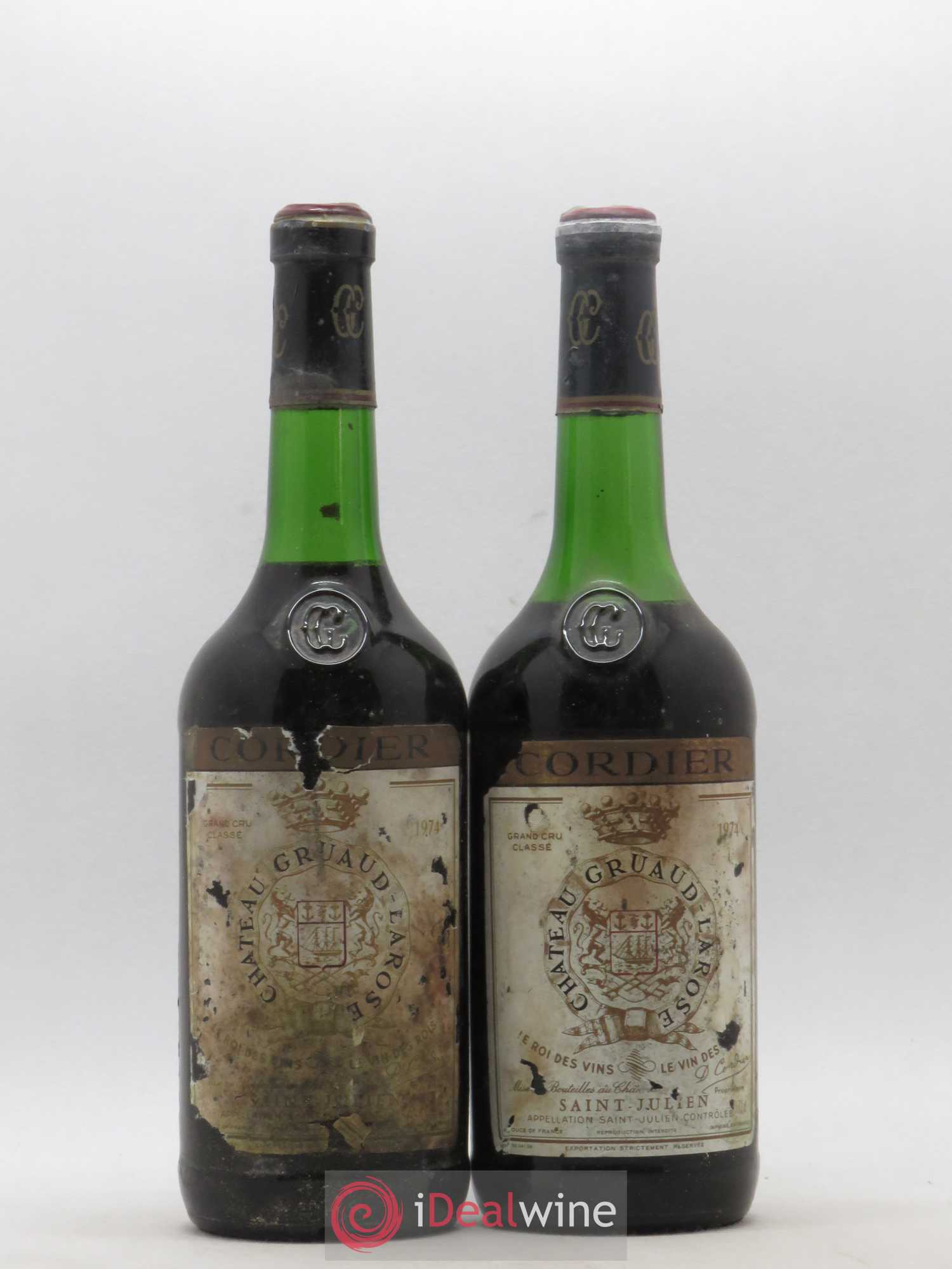 Château Gruaud Larose 2ème Grand Cru Classé 1974 - Lot de 2 bouteilles - 0