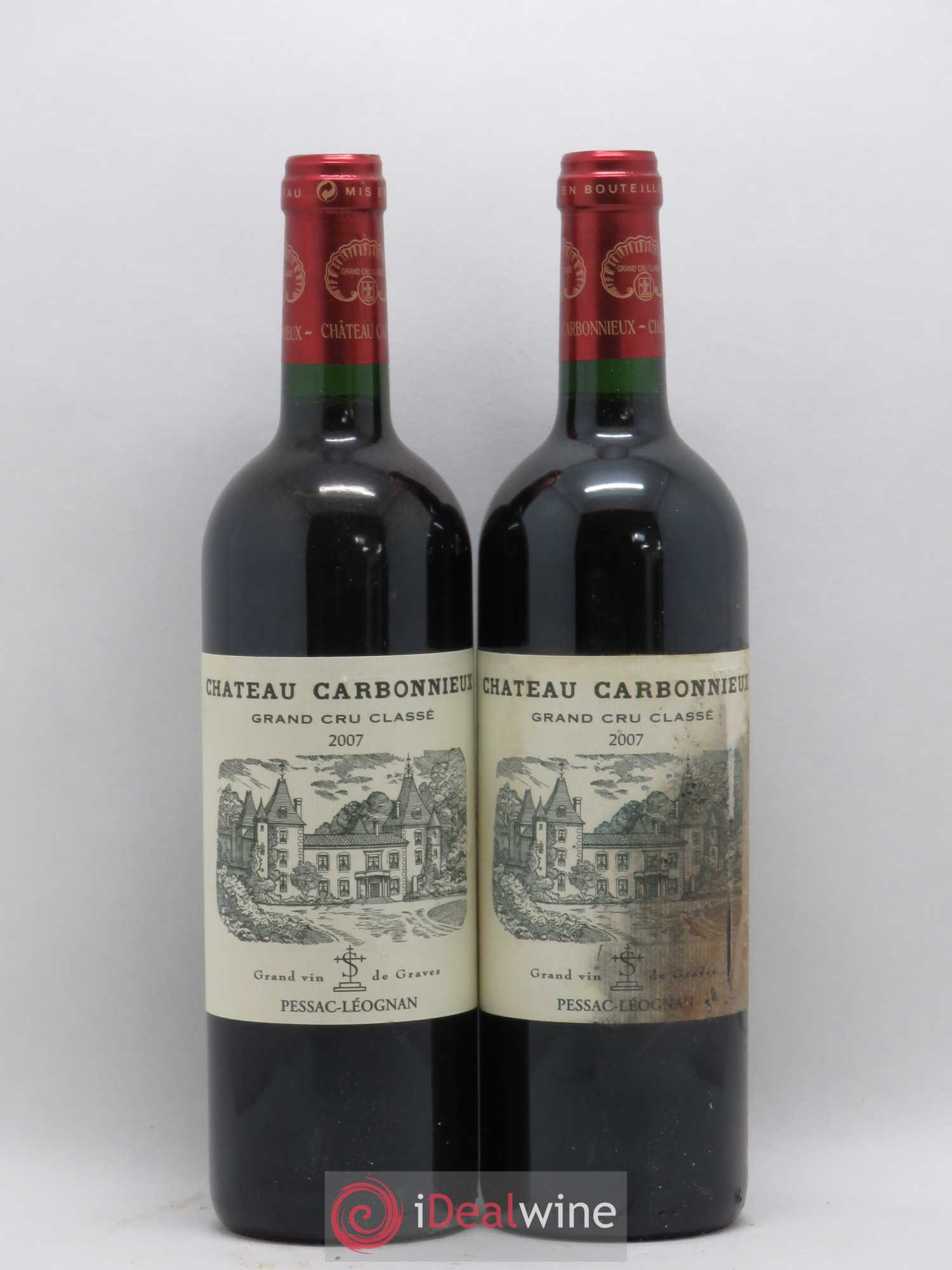 Château Carbonnieux Cru Classé de Graves 2007 - Lot de 2 bouteilles - 0