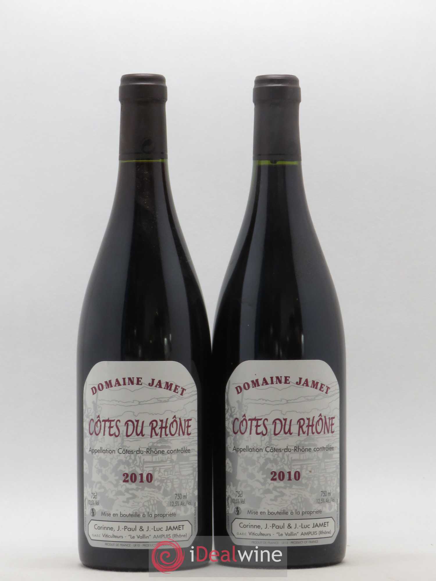 Côtes-du-Rhône Jamet (Domaine) 2010 - Lot de 2 bouteilles - 0