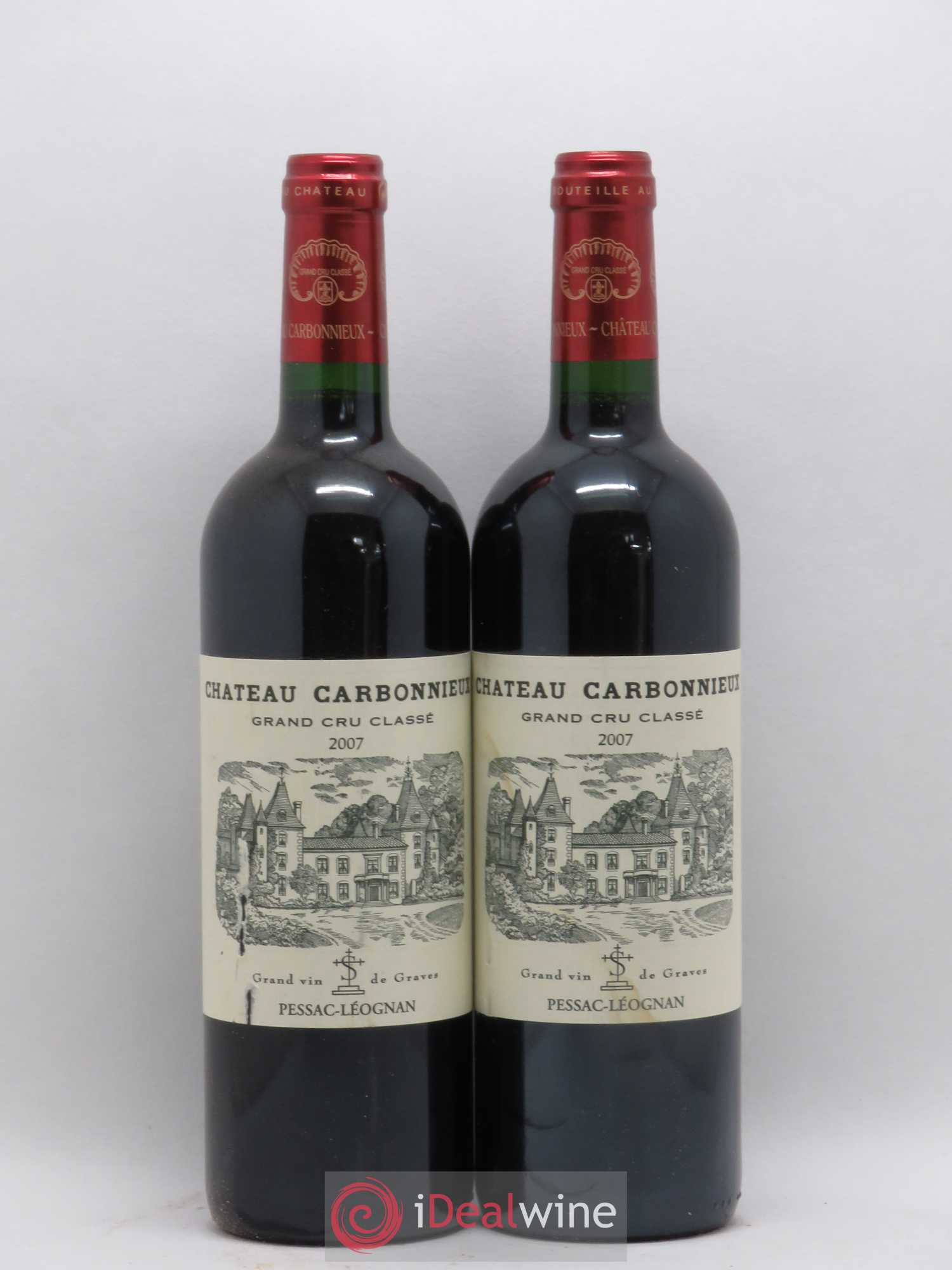 Château Carbonnieux Cru Classé de Graves 2007 - Lot de 2 bouteilles - 0