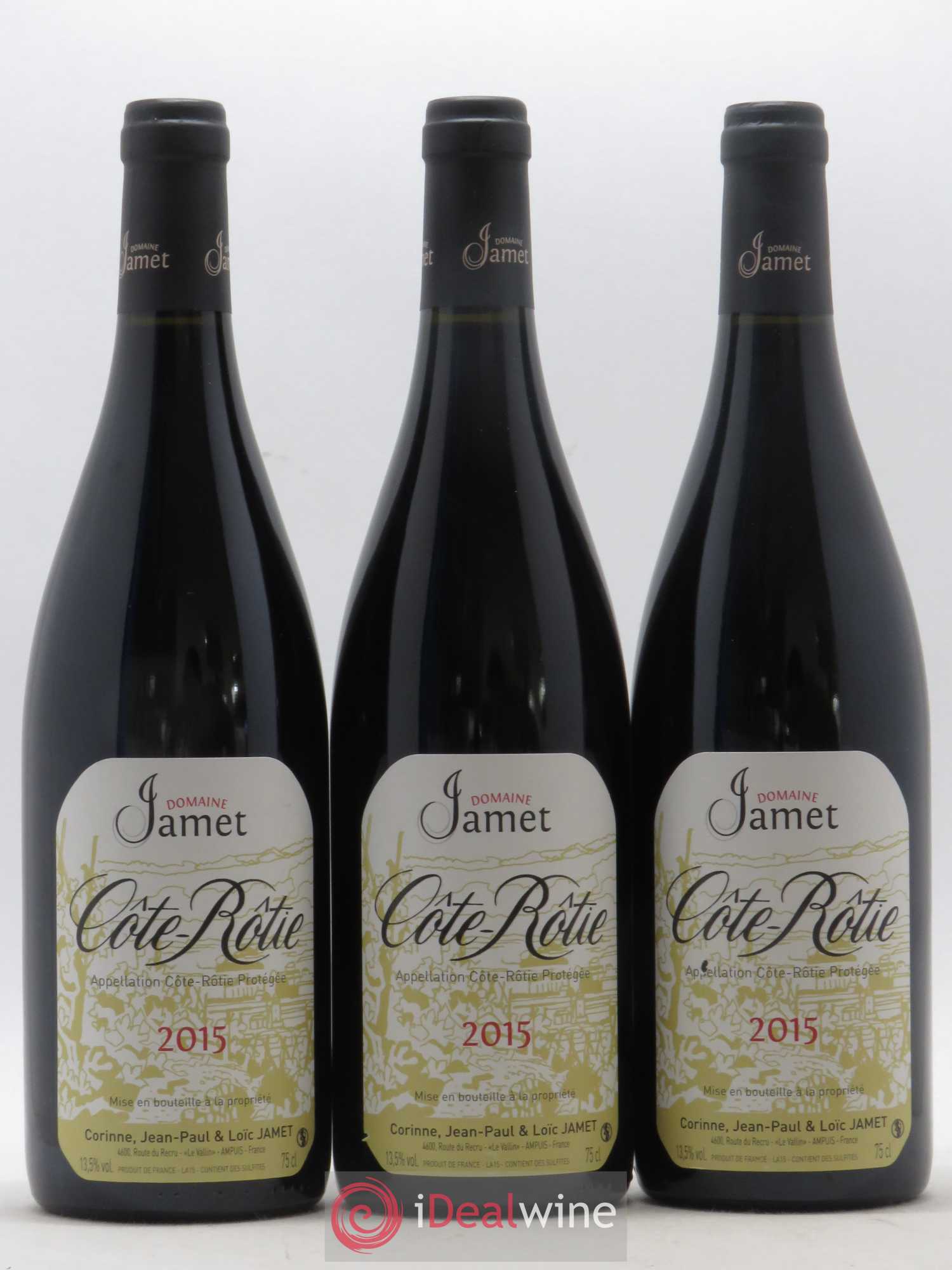Côte-Rôtie Jamet (Domaine) 2015 - Lot de 3 bouteilles - 0