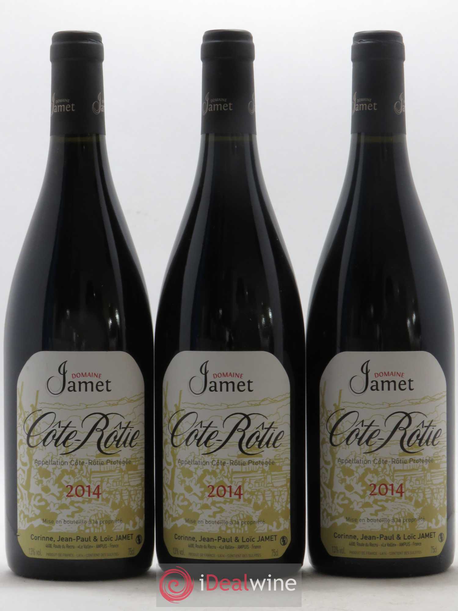 Côte-Rôtie Jamet (Domaine) 2014 - Lot de 3 bouteilles - 0