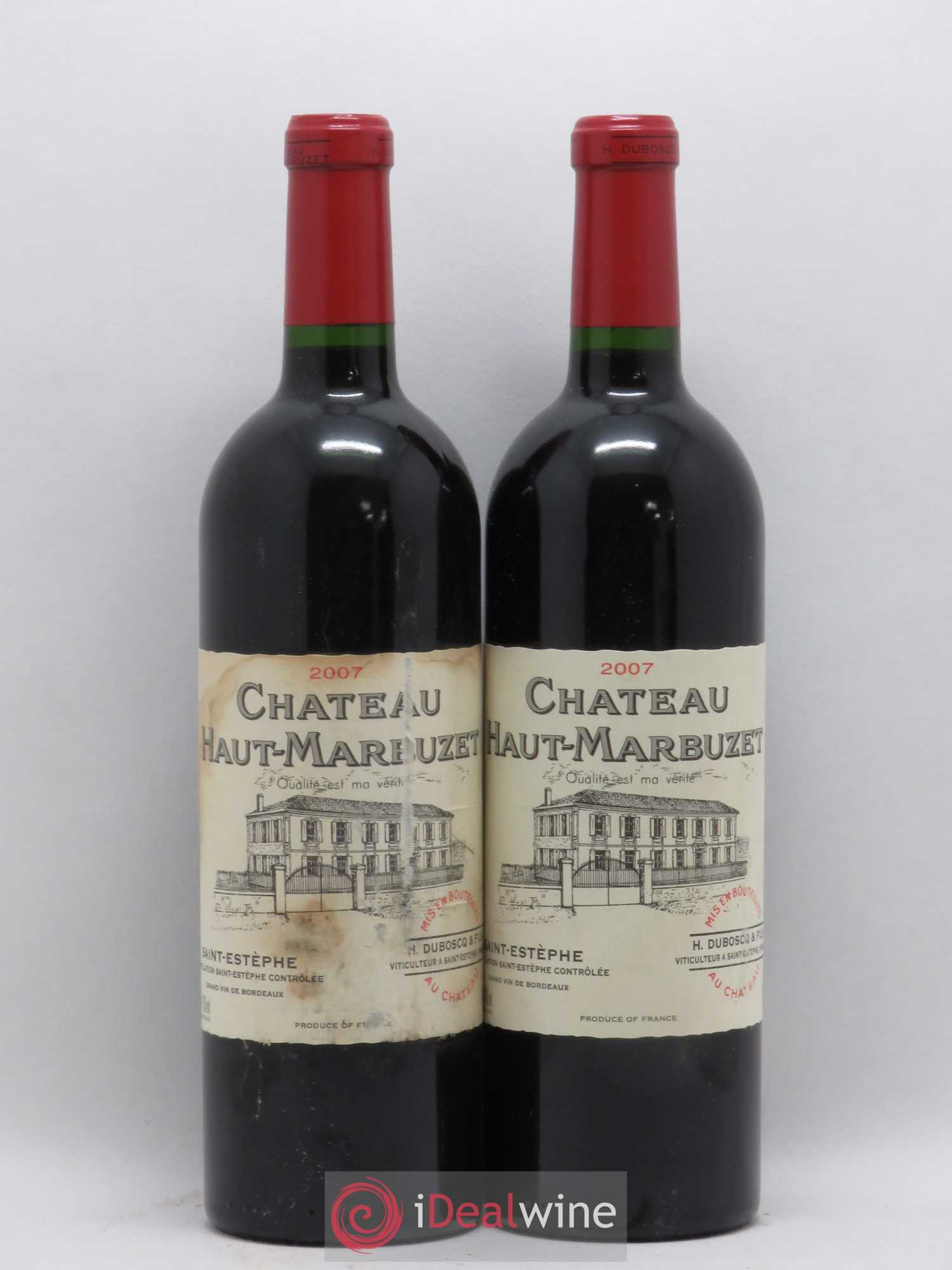 Château Haut Marbuzet 2007 - Lot de 2 bouteilles - 0