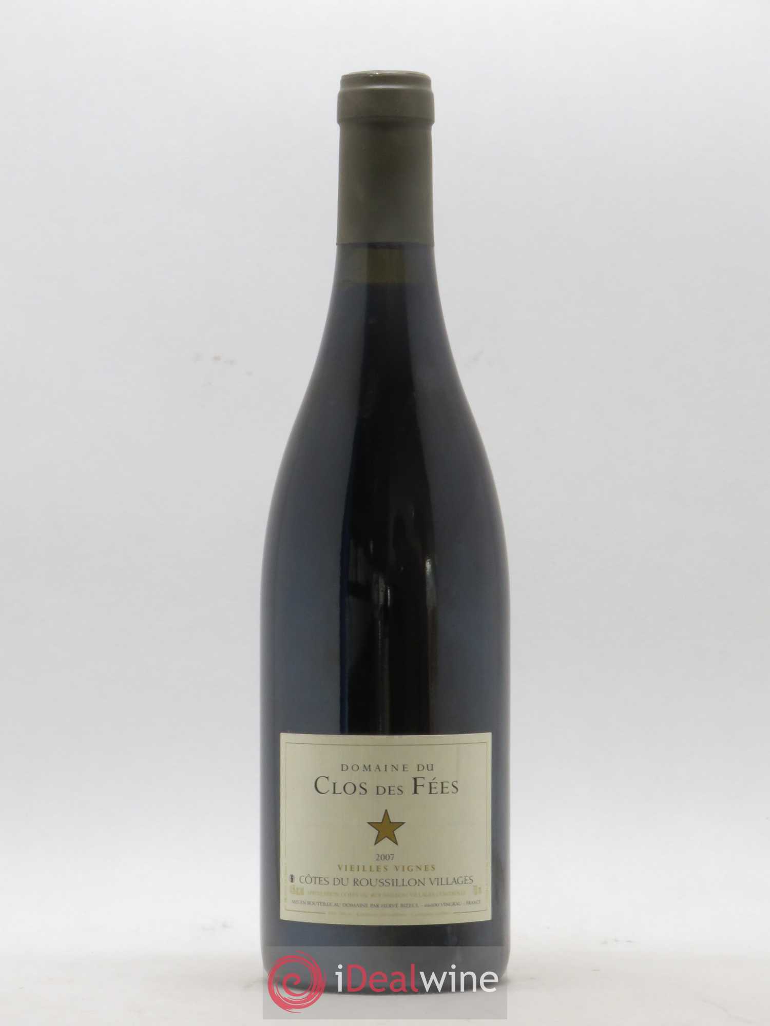 Côtes du Roussillon Villages Clos des Fées Vieilles vignes Hervé Bizeul 2007 - Lot de 1 bouteille - 0
