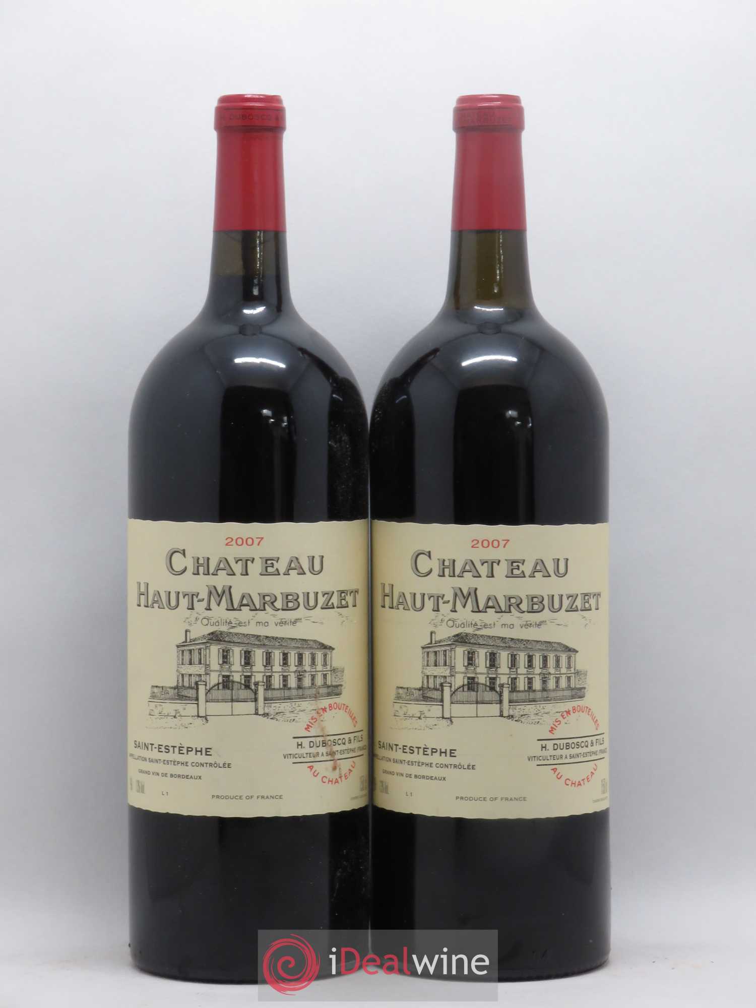 Château Haut Marbuzet 2007 - Lot de 2 magnums - 0