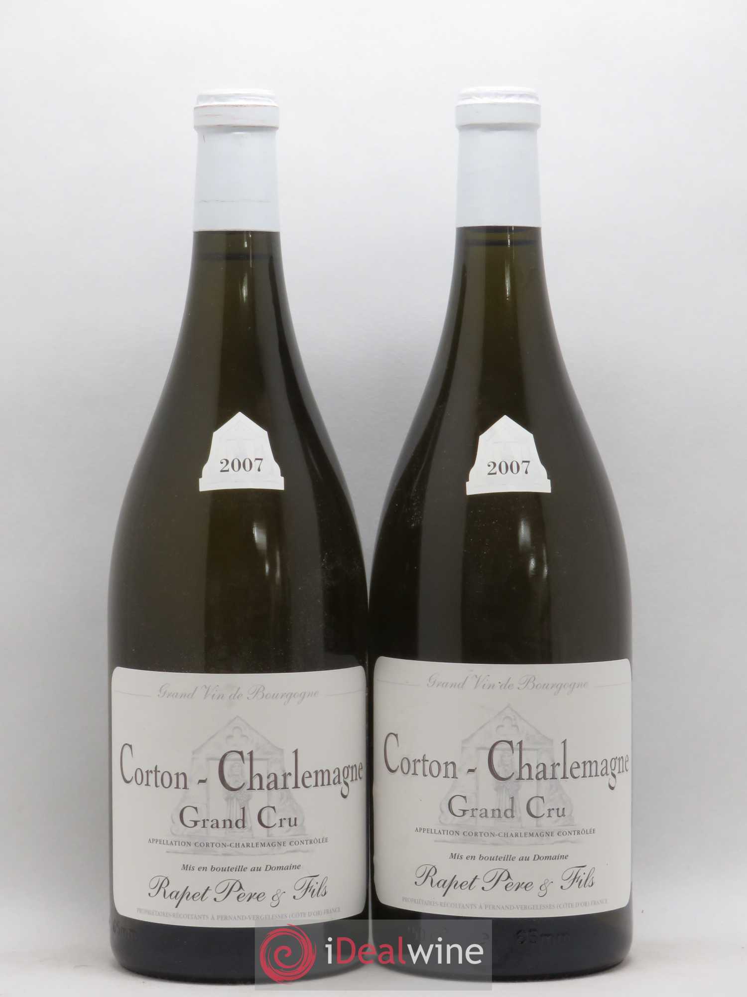 Corton-Charlemagne Grand Cru Rapet Père & Fils 2007 - Lot de 2 magnums - 0