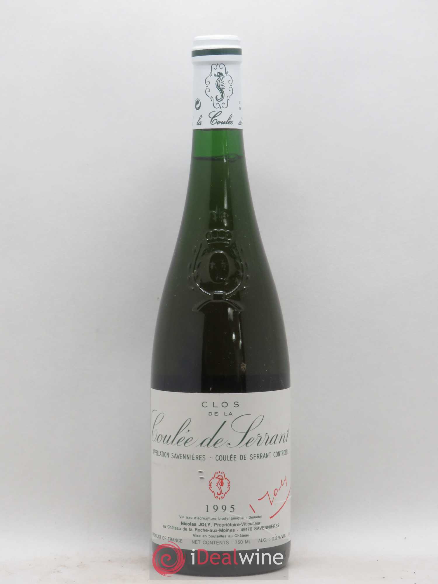 Savennières Clos de la Coulée de Serrant Vignobles de la Coulée de Serrant - Nicolas Joly 1995 - Lot de 1 bouteille - 0