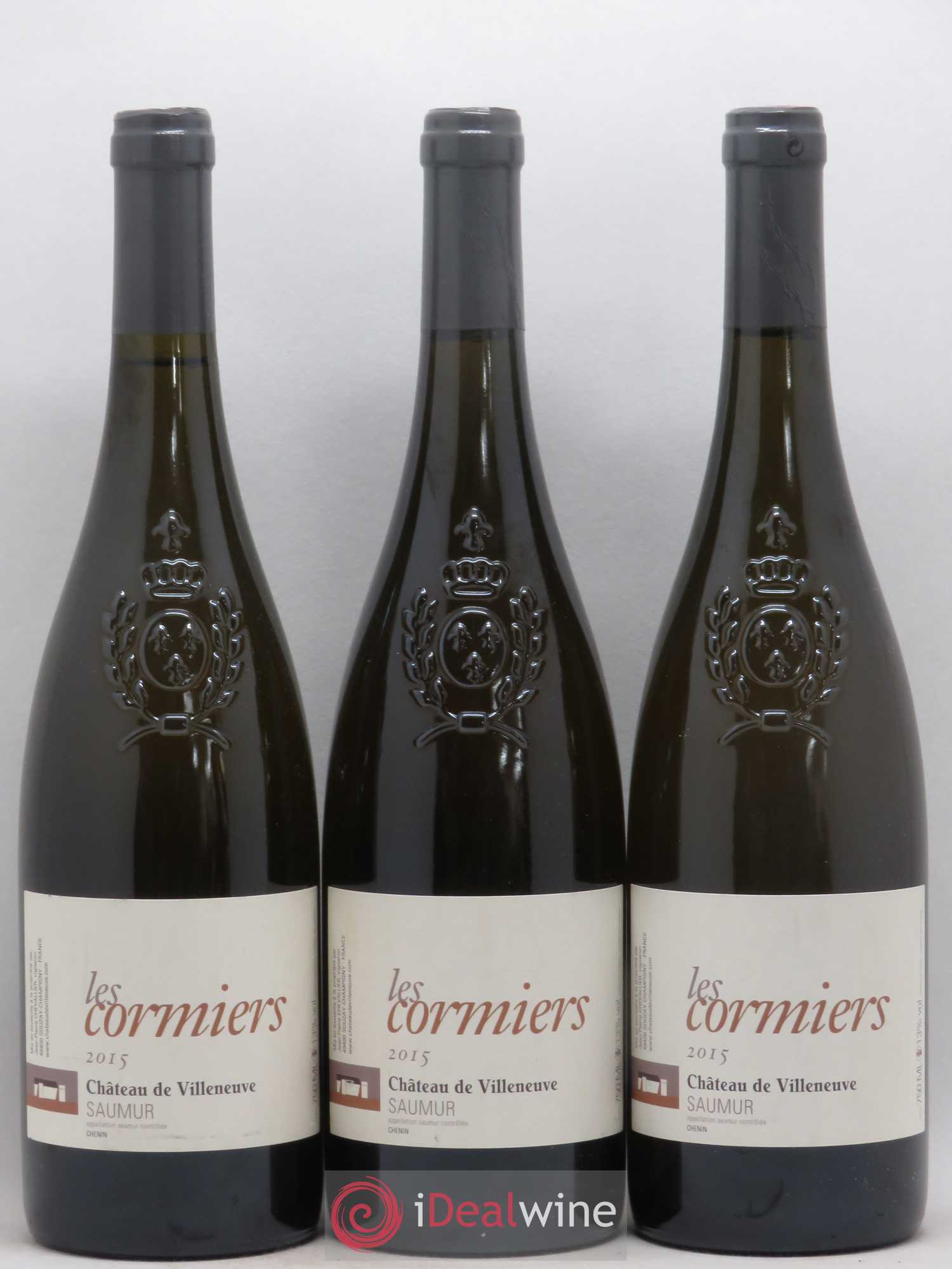 Saumur Les Cormiers Château de Villeneuve 2015 - Lot de 3 bouteilles - 0