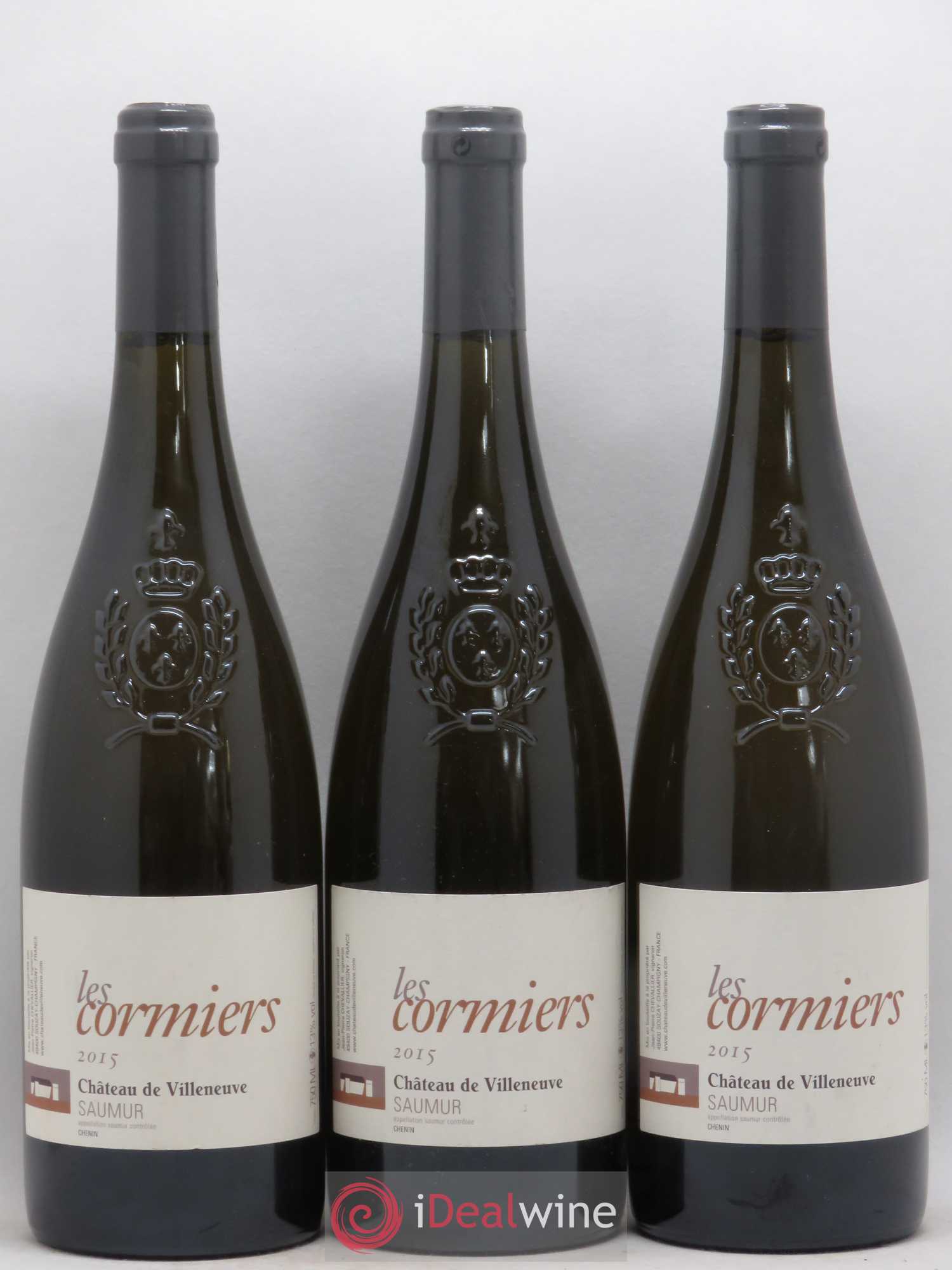 Saumur Les Cormiers Château de Villeneuve 2015 - Lot de 3 bouteilles - 0