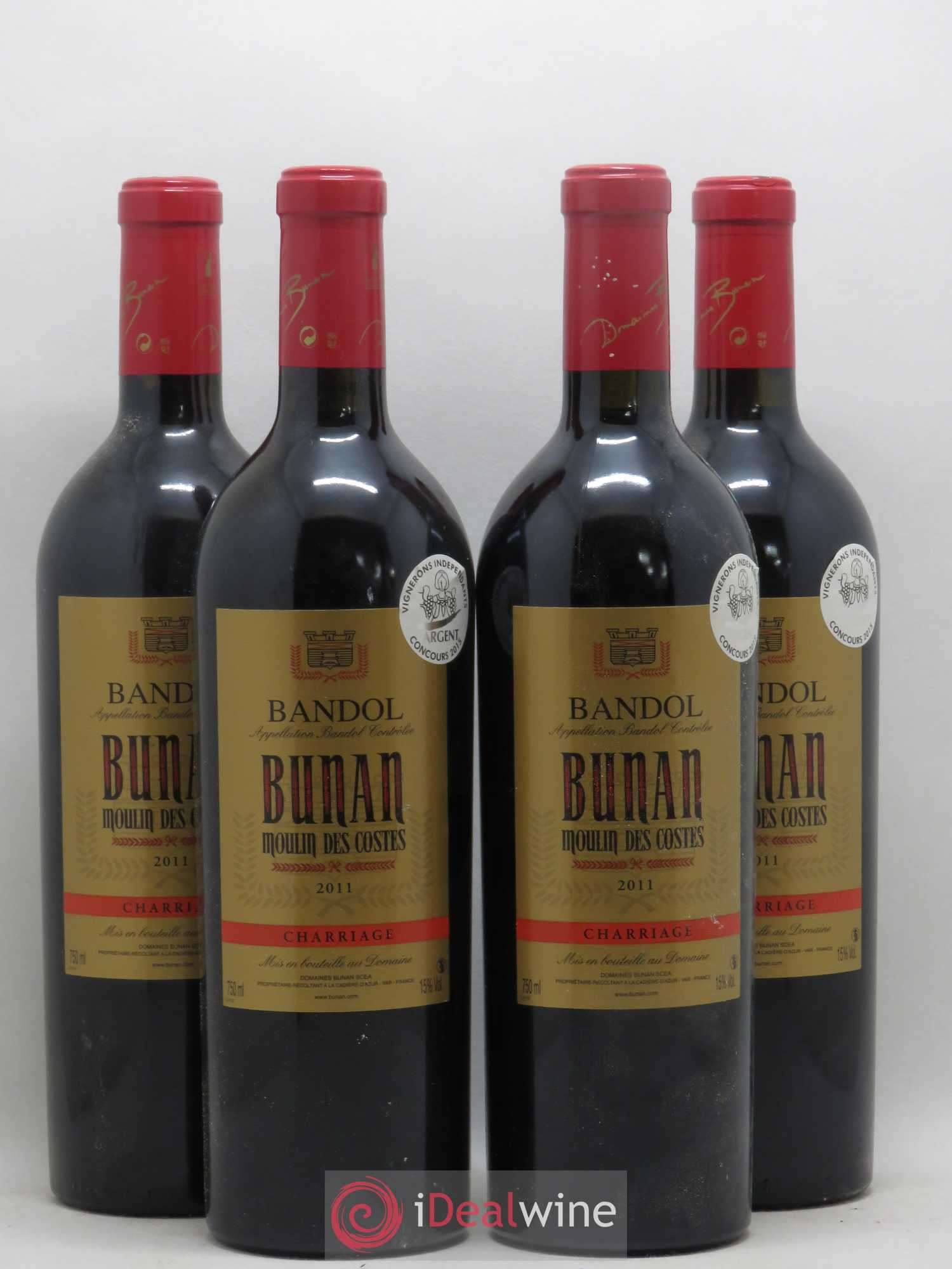 Bandol Cuvée Charriage Domaine Bunan 2011 - Posten von 4 Flaschen - 0